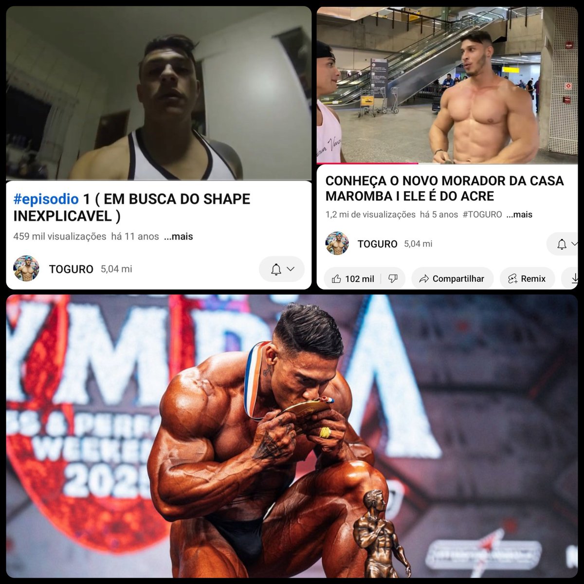 2014: toguro cria o "Em Busca do Shape Inexplicável"

2020: Acha o Ramon lá no Acre e vê potencial

2025: Ramon Dino campeão no Mr. Olympia

Pois é toguro, você encontrou o Shape Inexplicável.