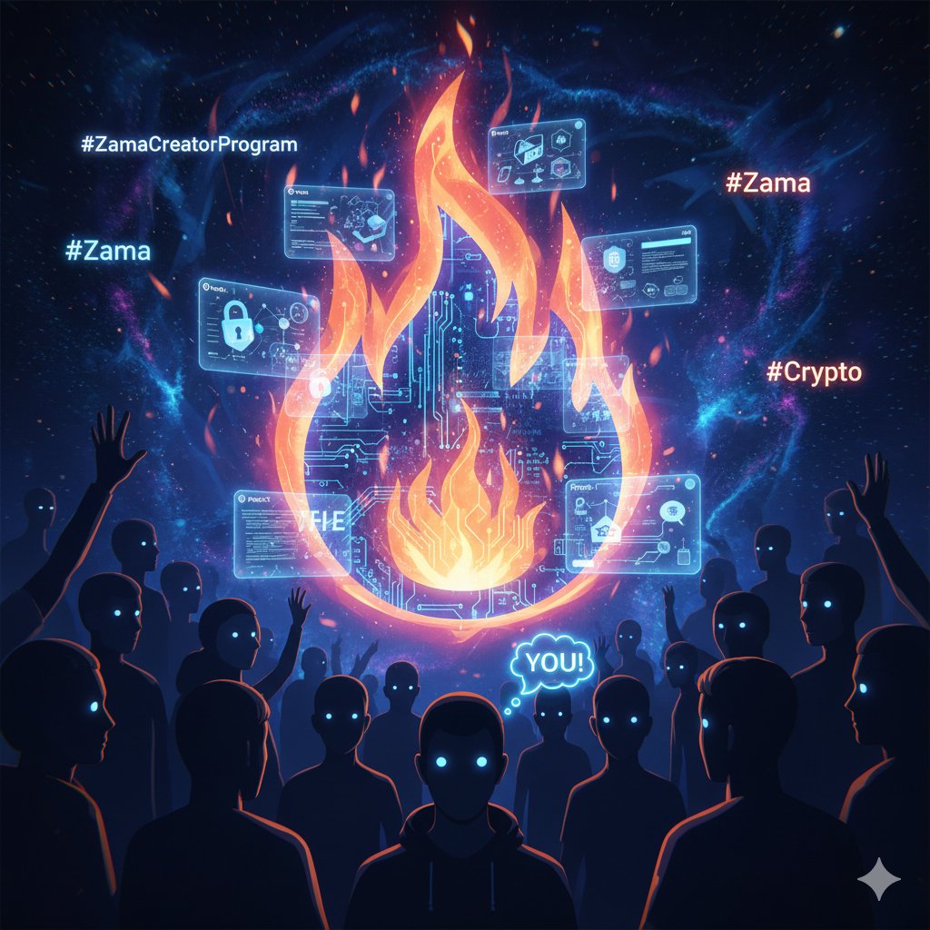 with_crypto18's tweet image. @zama_fhe Creator Program is ON FIRE right now 🔥
Every post, every idea, every thread pushing FHE forward.
Top creators getting noticed — next one could be YOU 👀
#ZamaCreatorProgram #Zama #Crypto