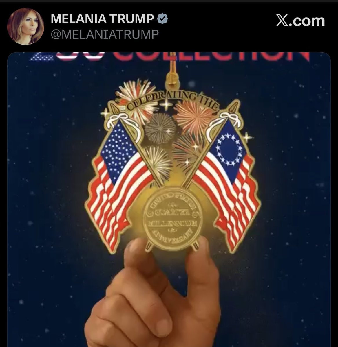 Melania Trump is now selling this new Christmas ornament for $75.