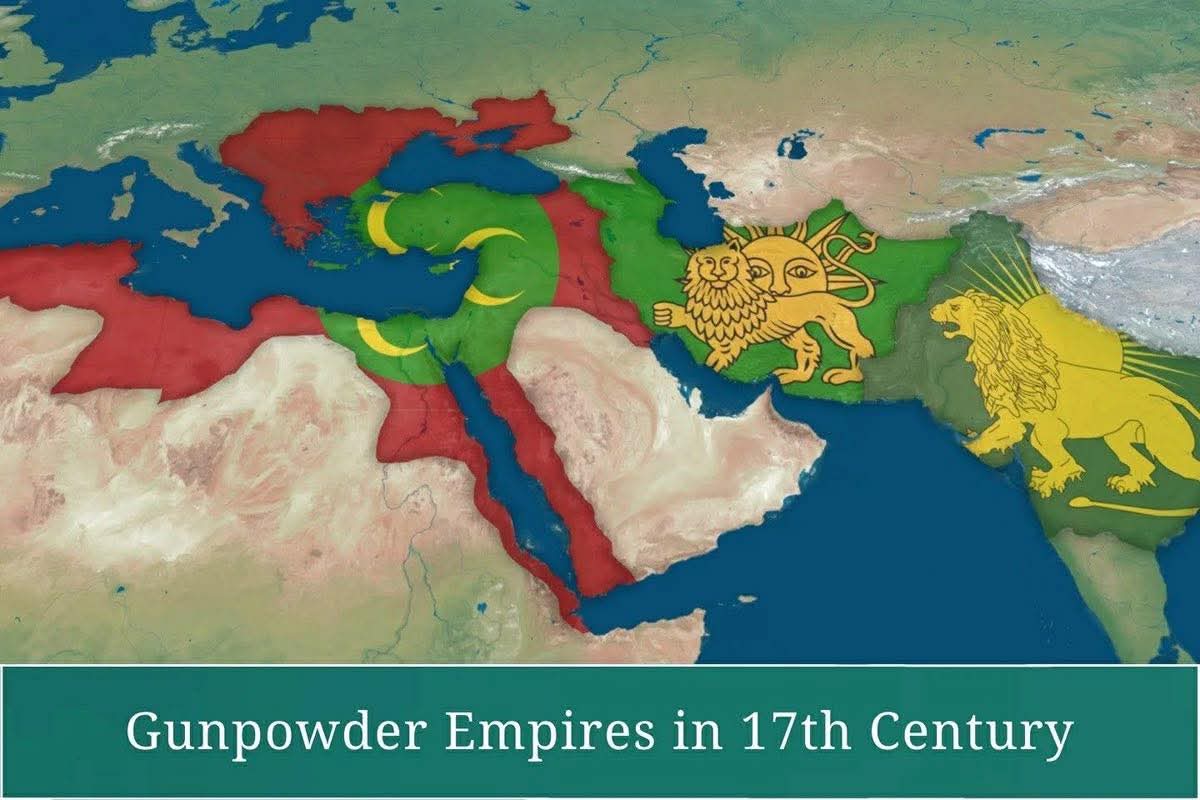 M. Hodgson ve W. McNeill'in  "barut imparatorlukları" olarak adlandırdıkları hipotezin eksik veya doğru olmadığını ileri sürmekte.

Streusand'a göre bu ifade "barut çağının imparatorlukları" anlamına gelmektedir, barut silahlarının yarattığı imparatorluklar" değil.