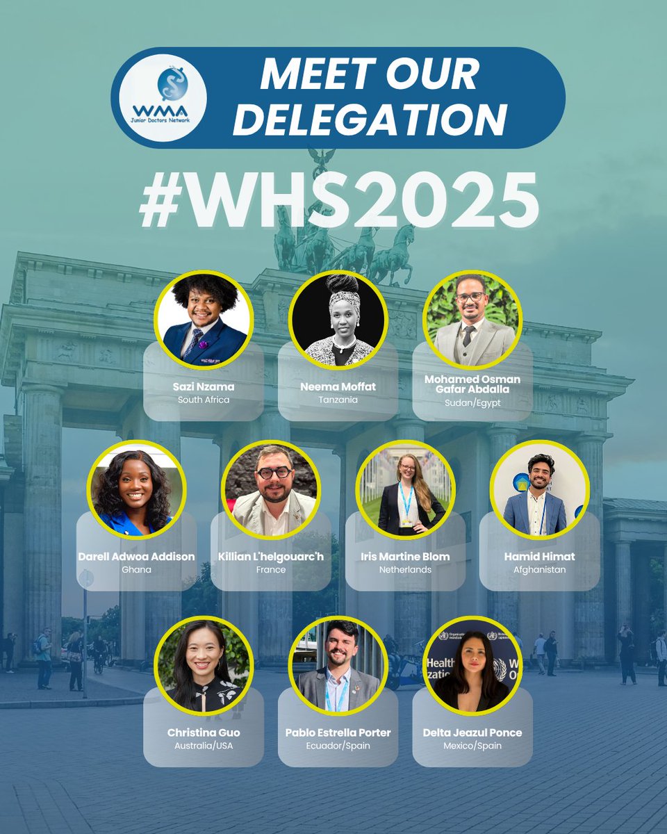 WMAJDN's tweet image. The World Health Summit 2025 is taking place in Berlin 🇩🇪 &amp;amp; online (Oct 12–14) - “Taking Responsibility for Health in a Fragmenting World.”
The JDN delegation joined global leaders to discuss challenges, share insights &amp;amp; strengthen collaboration for a healthier future. 
#WHS2025