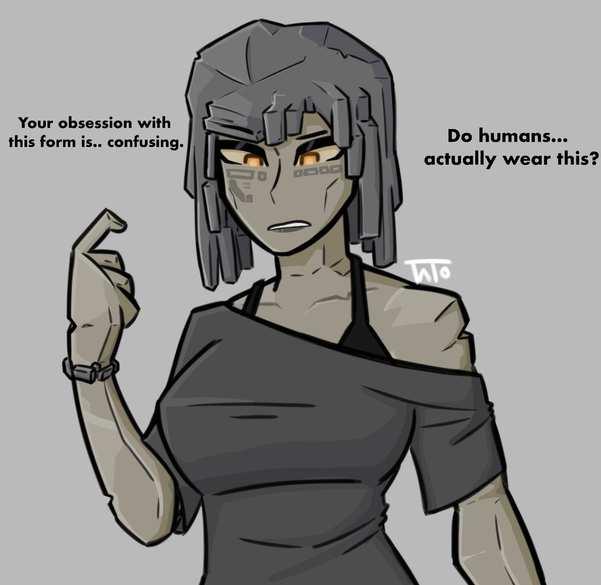 TatoTahto's tweet image. 650 - Geonix! 

Someone managed to get her into some NORMAL clothes for once who did that

I mean I hope they&apos;re still alive, maybe they can teach her what an alarm clock is next.