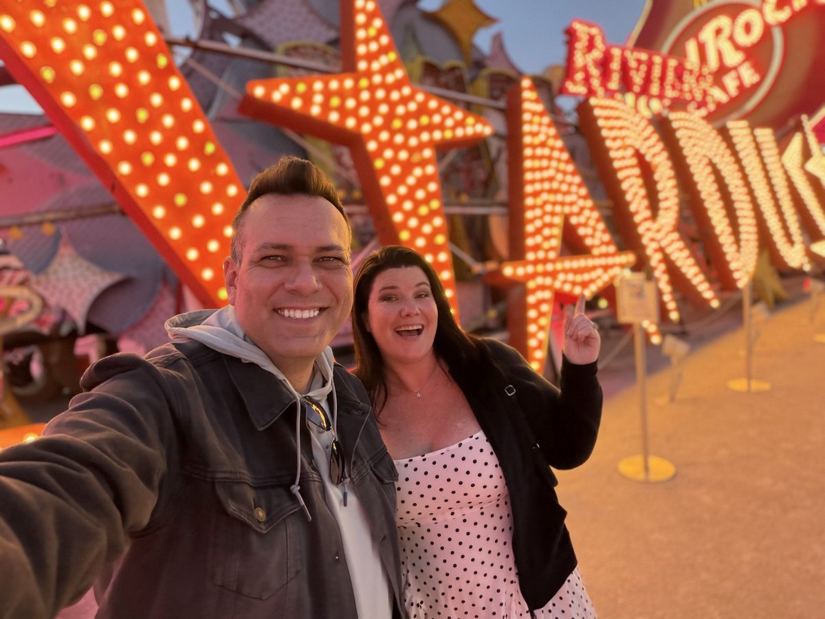 BruceSnow's tweet photo. 8 years ago this month we were married in this very spot. @NeonMuseum is a must visit for us every Vegas trip. https://t.co/bUvwBxJ9gg