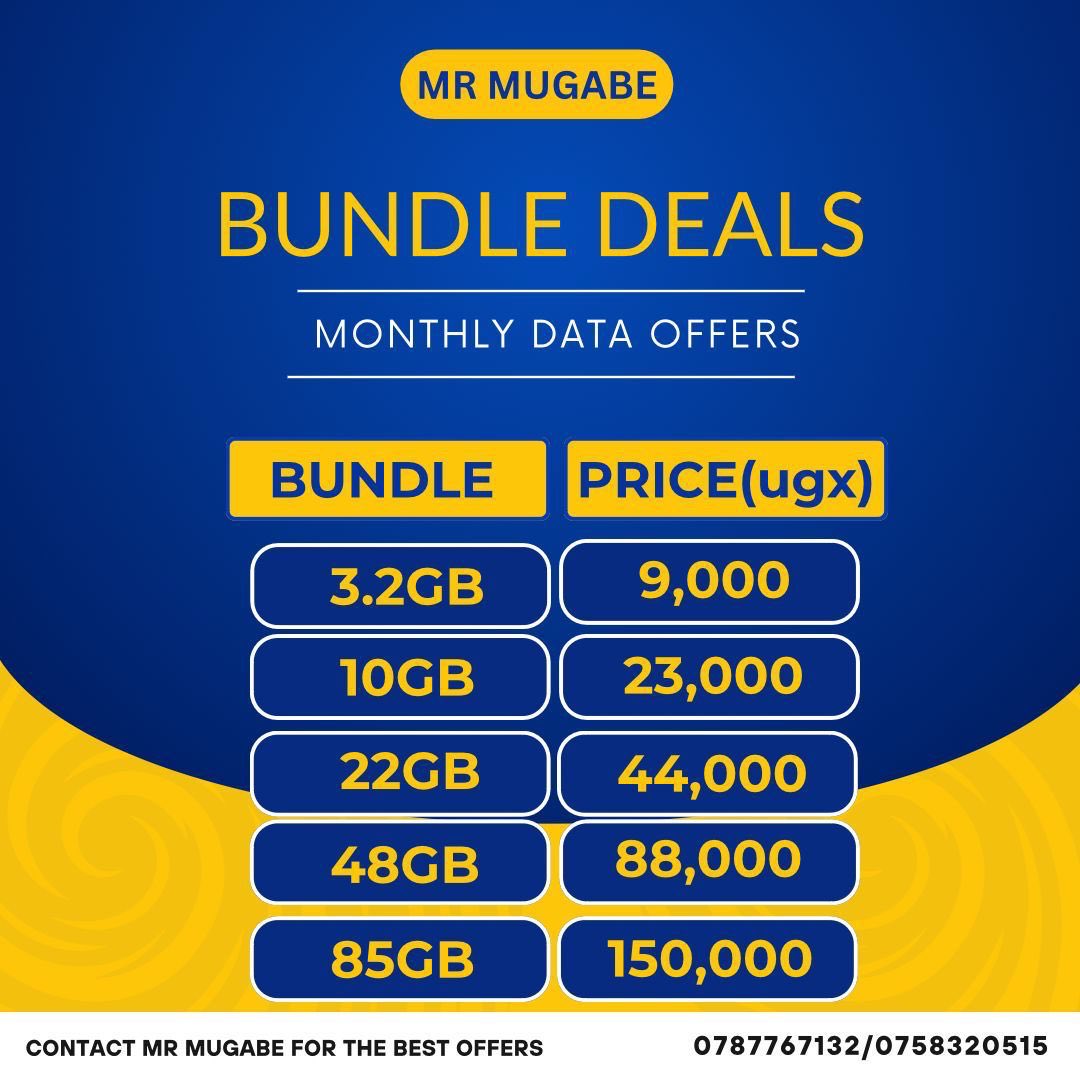 How wants to stay online for full month? 

Bu deals Webuli wano!!!
