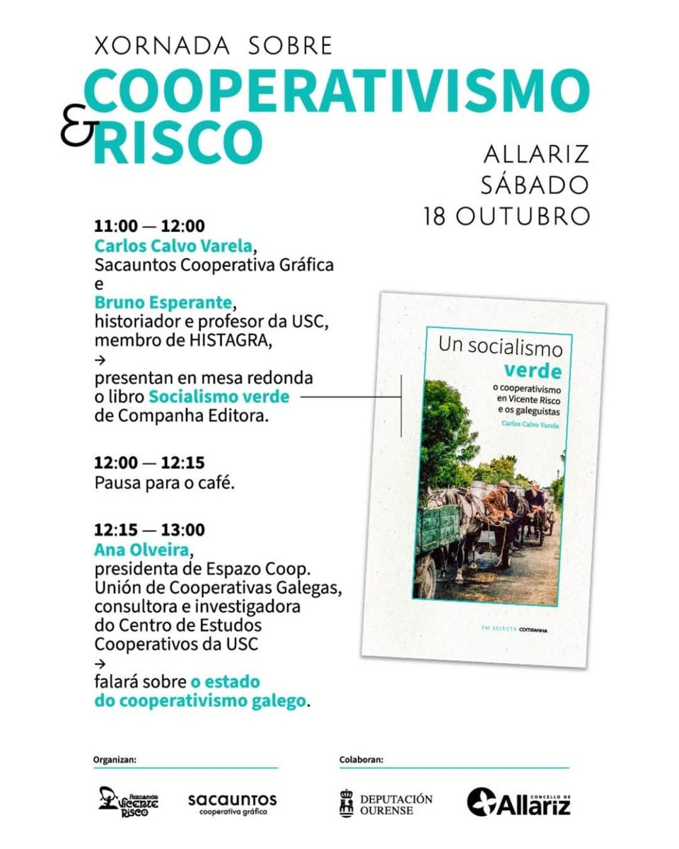 Ven compartir con nós unha mañá de reflexión, ideas e cooperativismo! 🌱

📩 𝗜𝗻𝘀𝗰𝗿𝗶𝗰𝗶𝗼́𝗻𝘀: 𝗲𝘃𝗲𝗻𝘁𝗼𝘀@𝗳𝘂𝗻𝗱𝗮𝗰𝗶𝗼𝗻𝘃𝗶𝗰𝗲𝗻𝘁𝗲𝗿𝗶𝘀𝗰𝗼.𝗰𝗼𝗺