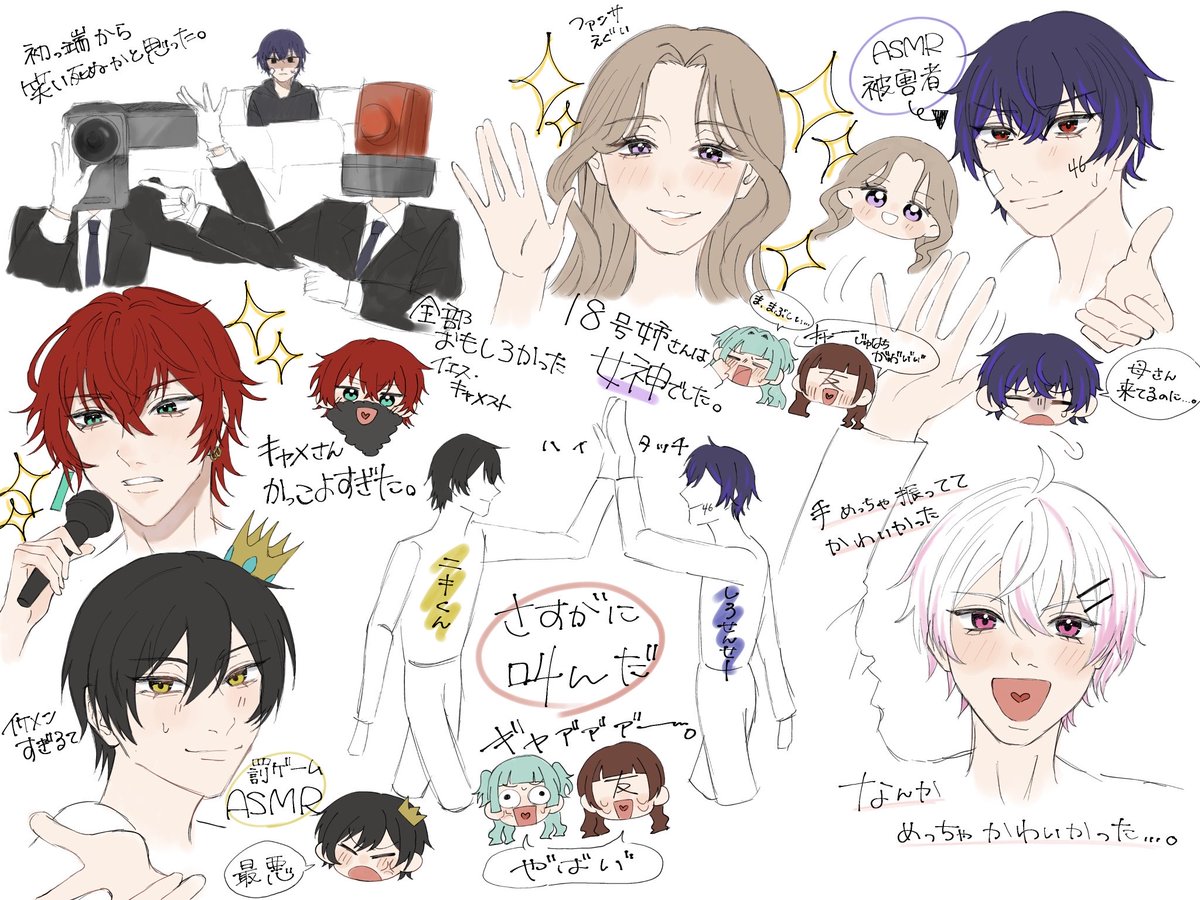 K_raskyo's tweet image. 昼の部参戦させて頂きました!! ほんとに最高でした…😭♡(レポ閲覧注意)
 #女研学園災  #ニキが謁見します #閣下の肖像画  #しろせんせ絵 #ちょあーと #じゅーはあと  #キャメッチ