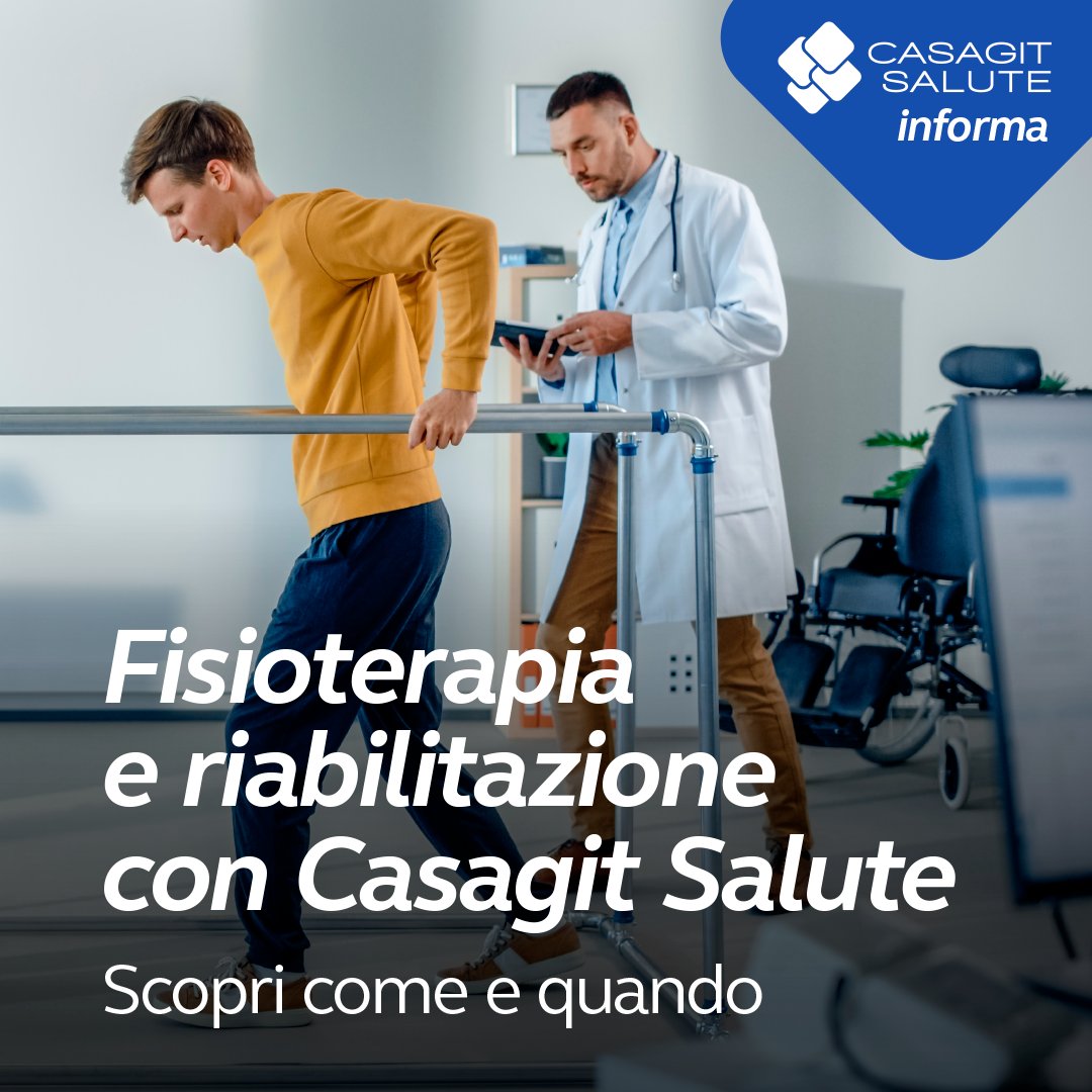 Hai bisogno di fisioterapia dopo un infortunio o intervento?
Il piano sanitario Casagit prevede il rimborso, se le cure sono prescritte e svolte da professionisti abilitati. 
Scopri tutti i dettagli bit.ly/FisioterapiaCa…