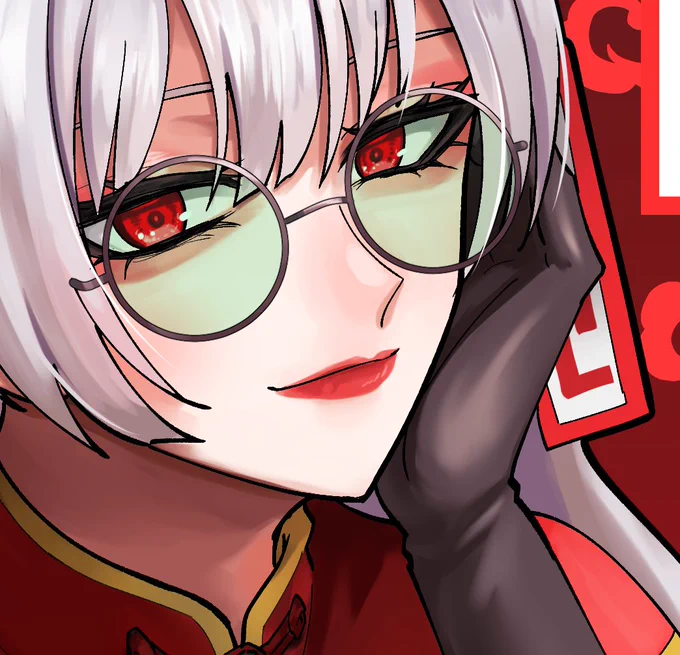 Naraさん主催の中華衣装合同に参加させていただきました!チャイナなもこたんを描いてます よろしくお願いいたします #秋季例大祭12