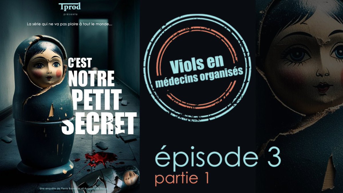 Quand Hippocrate rime avec hypocrites... A voir dès maintenant sur YouTube "C'est notre petit secret" #3: Viols en médecins organisés : youtube.com/watch?v=94zk1y… 3 eme opus de la formidable série de Pierre Barnérias. Médecine VS pédocriminalité. Le plus grand pédocriminel français