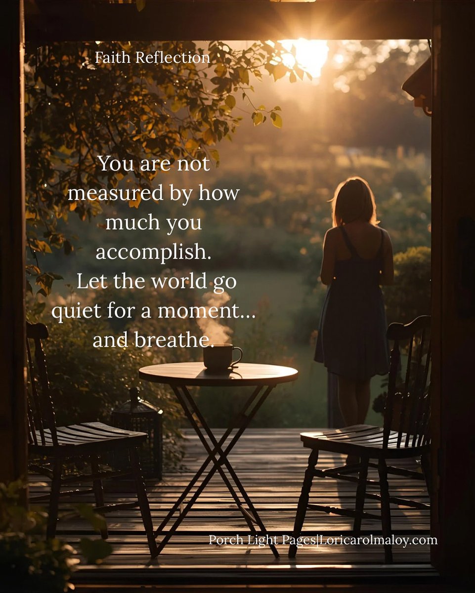 Loricarolmaloy's tweet image. You are not measured by how much you accomplish.
Martha learned it by the fire. Mary lived it at His feet.
Let the world go quiet for a moment… and breathe. 

#FaithReflection #PorchLightPages #BeStill #SoulRest #GentleFaith