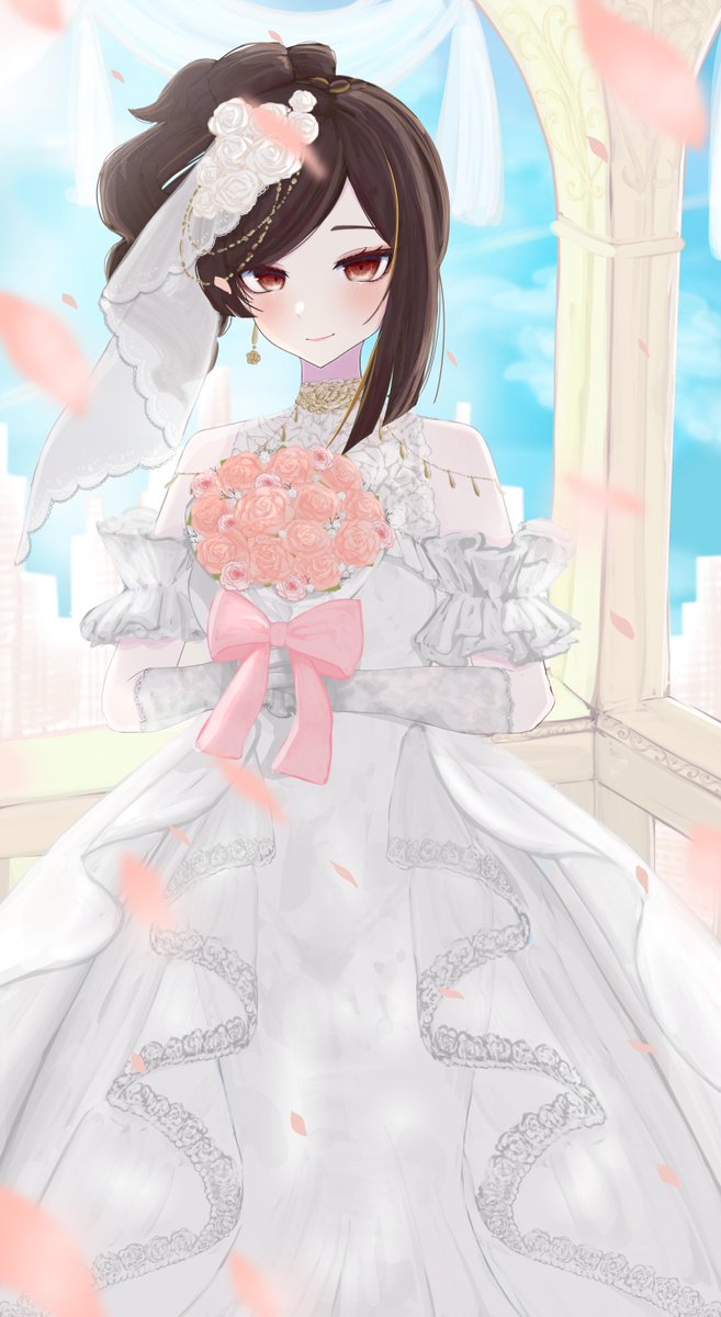 ウェディング千織さん※タップ推奨
再掲
#原神 #GenshinImpact #Chiori