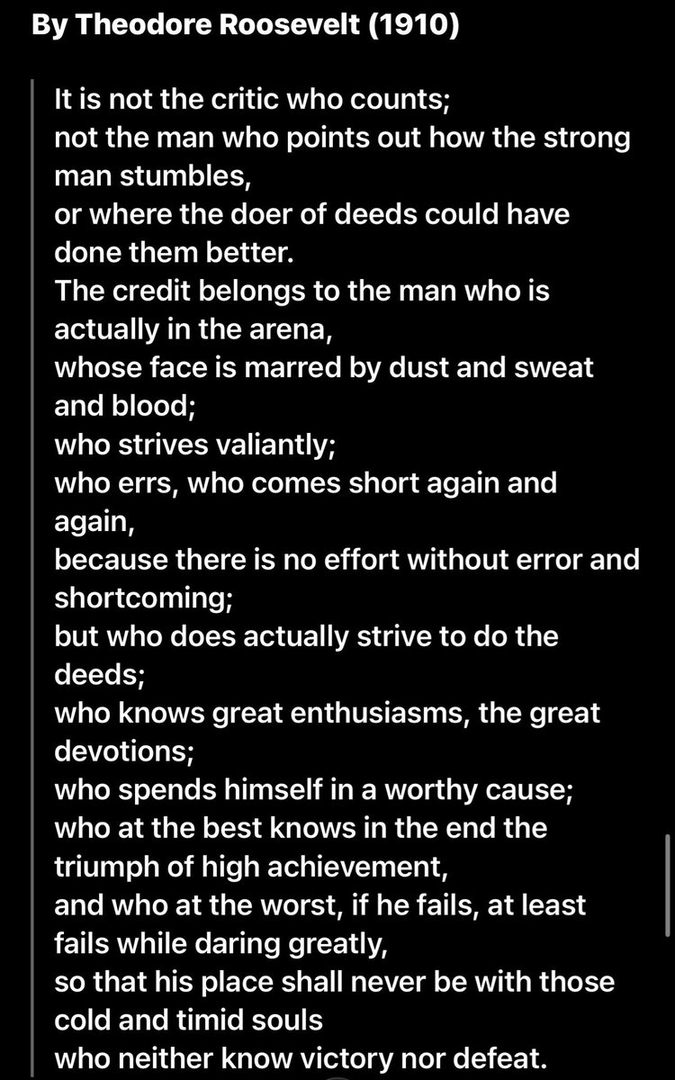 THE MAN IN THE ARENA