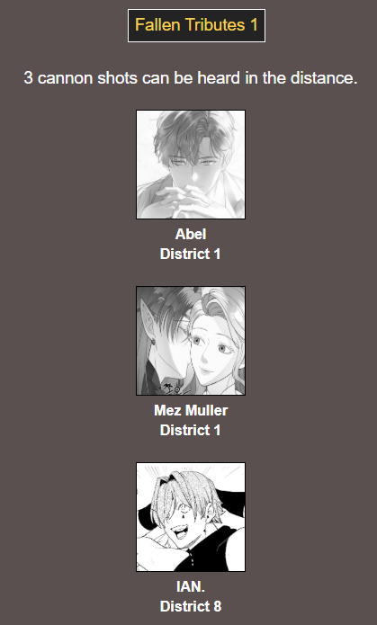 SKlNCRAWL's tweet photo. ────────────────
⠀•⠀•⠀•⠀FALLEN TRIBUTES. ⚰️
3 cannon shots have been heard. https://t.co/QF0PUCQ2X7