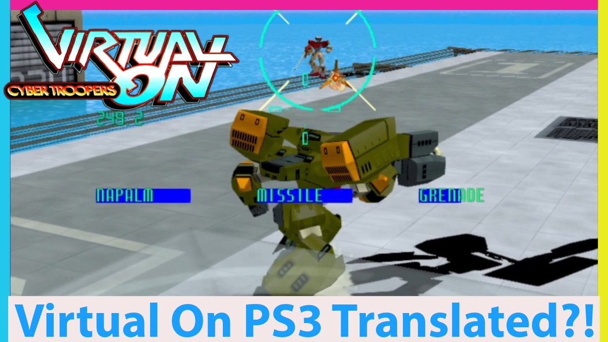 An unexpected #Sega translation! Virtual on...for PS3! A Japanese exclusive online only release modernized the game but only in Japan! Now that version gets full English support for #arcade fans (vid in reply) #gaming #gamingnews