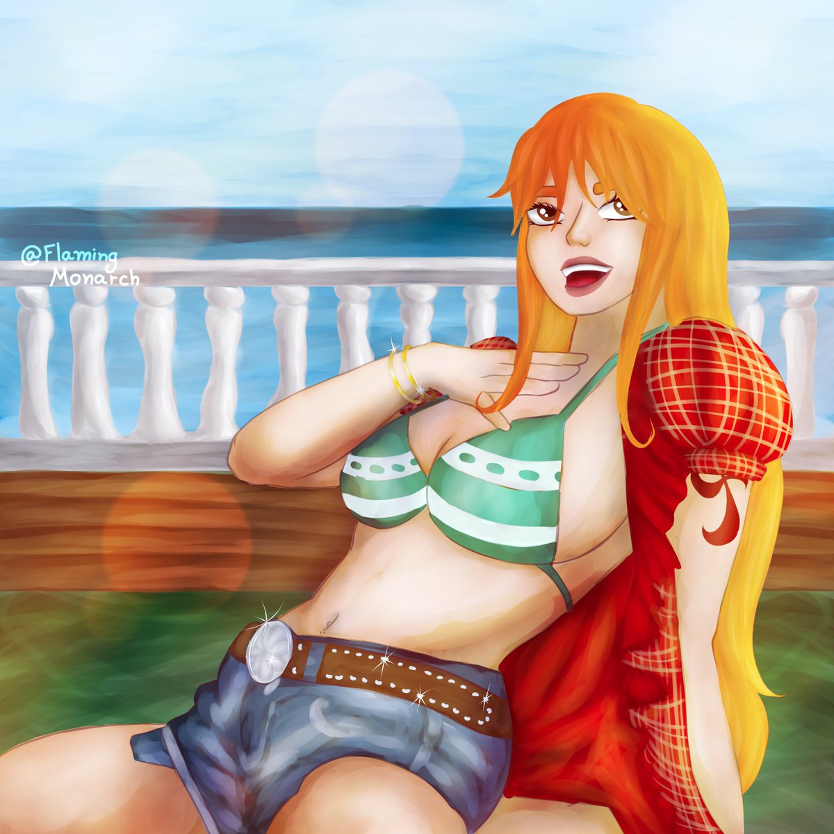 Nami
— 🧡🍊🌊 

#OnePiece #WATERBOMB2025 #namionepiece #fanart #ONEPIECE