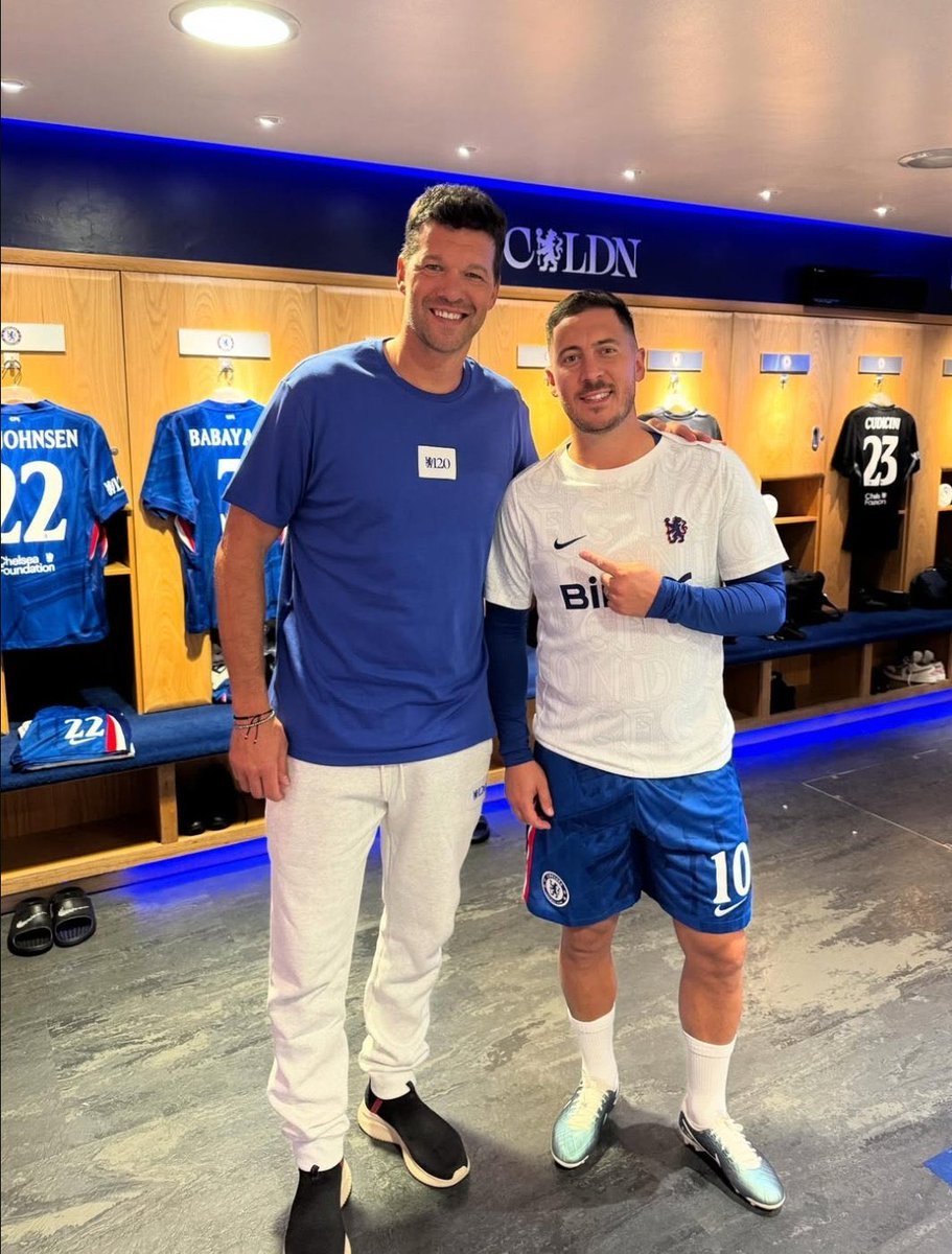 Eden Hazard &amp; Micheal Ballack.