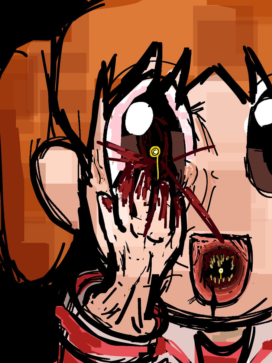 orangesymbol's tweet image. EXETOBER: Day 12
                  ---
        &quot; Living Doll &quot;

srry if this looks kinda ass i wanted to get this out as fast i could
#azumangadaioh #execommunity