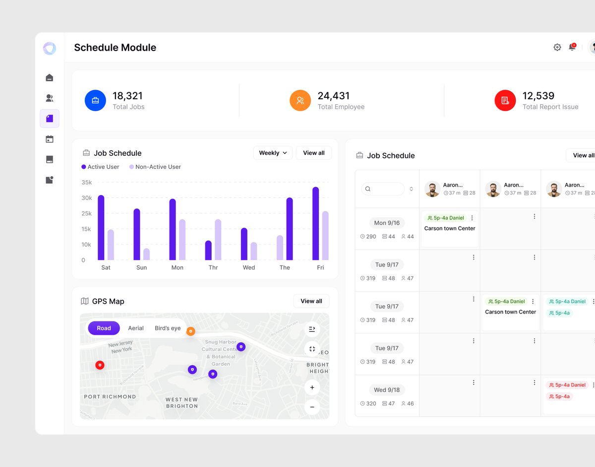 Designed this schedule dashboard within 3 hours

Minimal or fit?