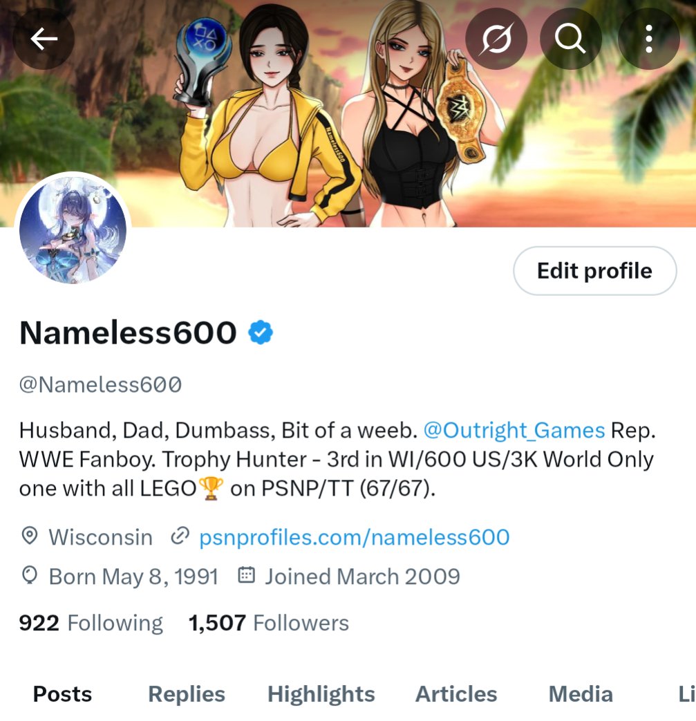 Nameless600's tweet image. At some point last night I reached 1500 followers, I had been stuck around 1400 for the last few years and finally bumped over!

Thanks so much to everyone that follows me! I appreciate every one of you.

#X #followers #TrophyHunter #Playstation #Gacha #Weebsunite