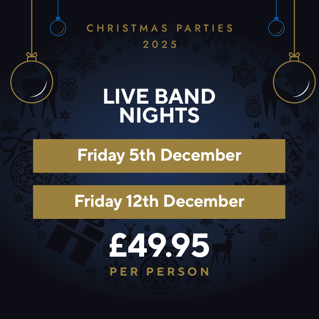 🎄 Our Christmas calendar is filling up fast...

Make sure to secure your seats for our Live Band Nights on the 5th and 12th December, featuring The Crescendos! 🎸

🎟️ £49.95pp - bring your friends, family and colleagues!

bit.ly/418e0xh

#ChristmasParty #PartyNights