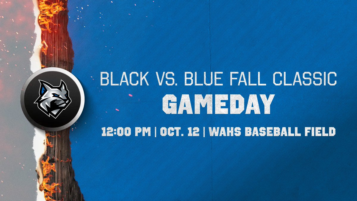 PCTBaseball's tweet image. It's the Black vs. Blue Fall Classic.  Game time 12:00 PM at the Williamsport high school turf baseball field. 1825 Hays Lane.  Williamsport, Pa 17701
We look forward to seeing everyone there!
#LetsGoCats
#TheBrotherhood