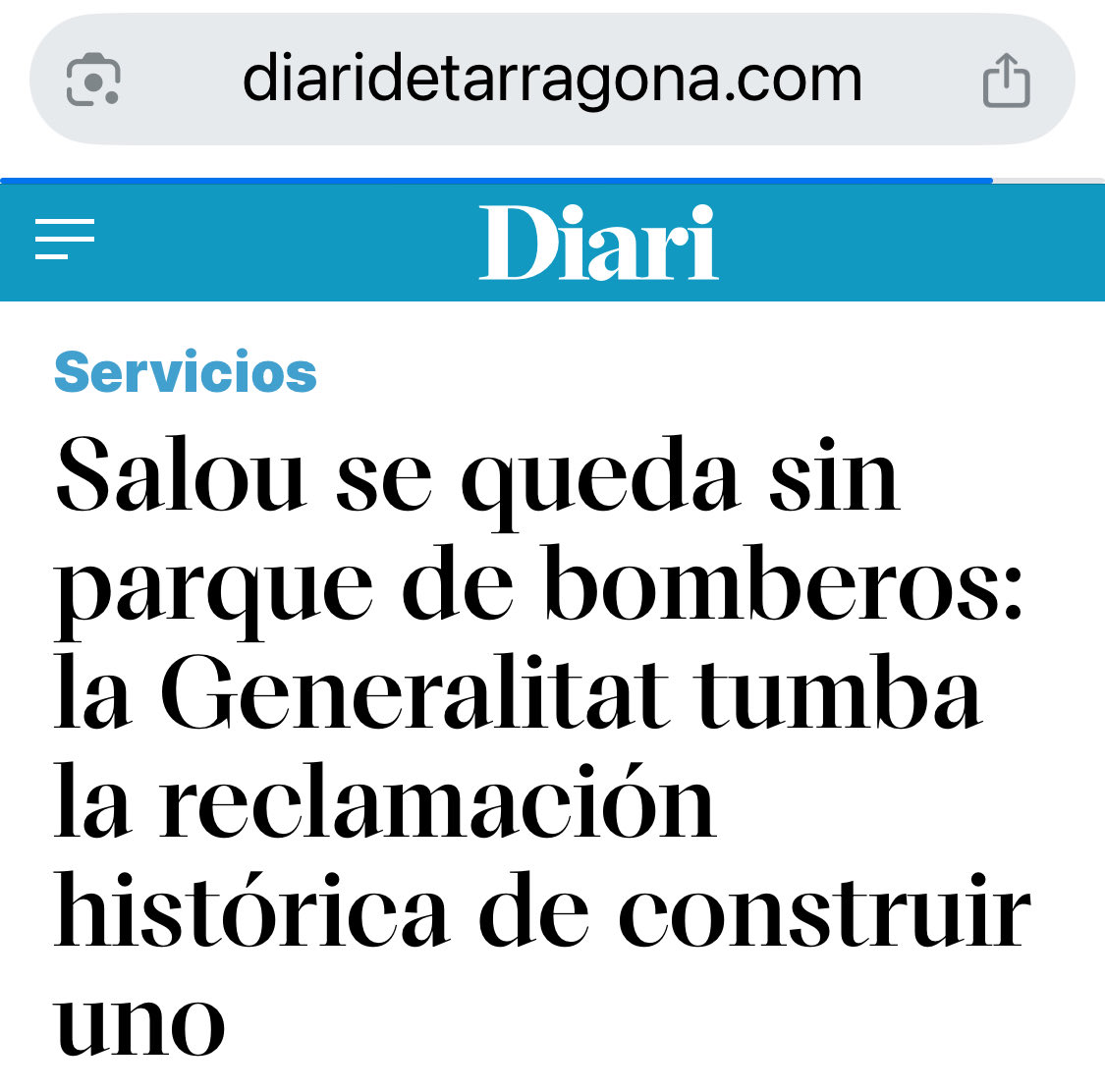 En mayo, el Parlament aprobó instar al <a href="/govern/">Govern de Catalunya</a> a construir un parque  de bomberos en #Salou,gracias a  una propuesta presentada por el <a href="/PPCatalunya/">PP de Catalunya</a> 
⚠️ El #governdetothom #PSC  no cumplirá ese mandato.
🤷🏻‍♂️Esperando una reacción contundente del alcalde <a href="/AjuntamentSalou/">Ajuntament de Salou</a> y <a href="/pscsalou/">PSC Salou/♥️</a>