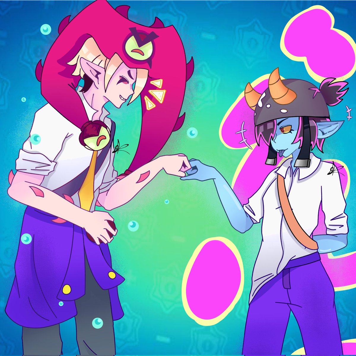 Meeldib_Plastik's tweet image. YA SALIERON LAS SKINS (por blines) así que hay dibujo de 12 horas por la ocasión.

Se ve muy saturado pero a mí me gustó, te amo Chester x6.

#Chester #BrawlStarsChester #Penny #BrawlStarsPenny #BrawlStarsArt #BrawlStars