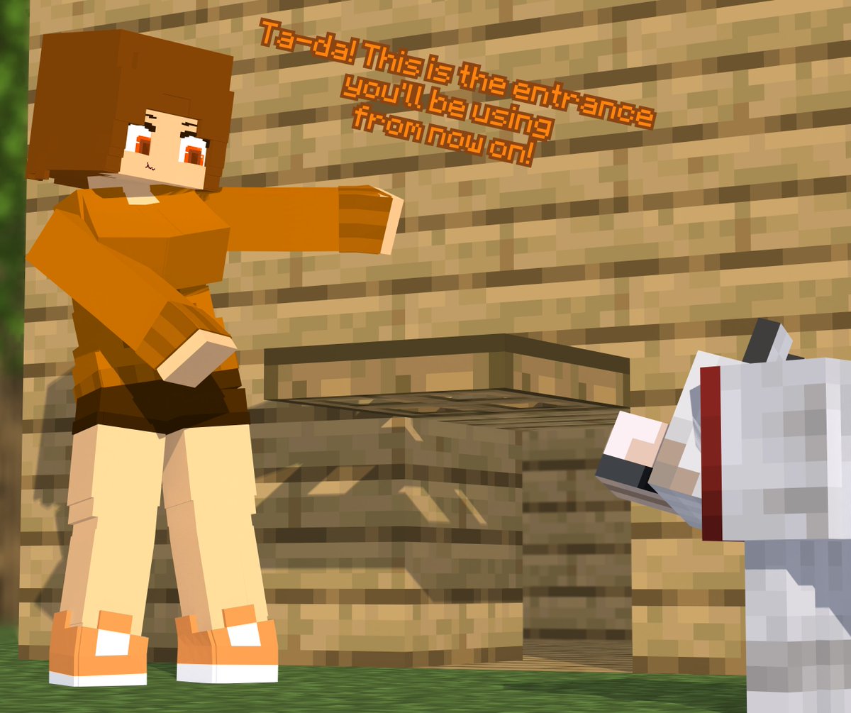 manamanultra's tweet image. A small entrance!

...Wait, wha-

#minecraft #mineimator #mineimatorrender #oc