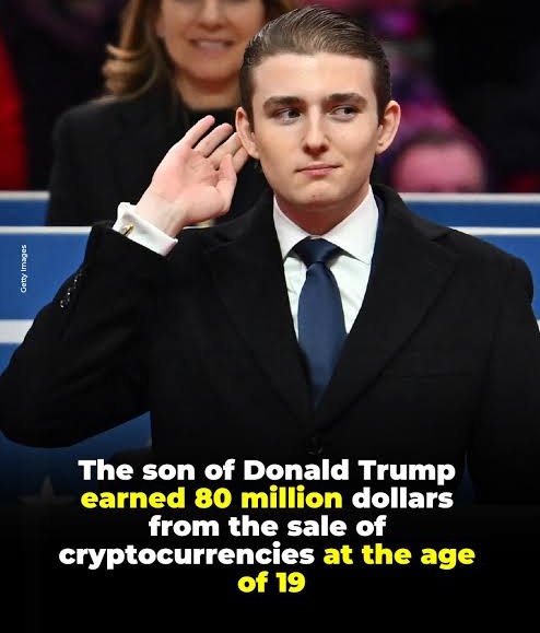 EverythingAjay's tweet image. Baron Trump, son of 🇺🇸Donald Trump becomes richest 19 year old in the world 

His networth is now 80 Million Dollars all from crypto 

Only Trump’s family is getting rich, everyone else is just getting liquidated

Trump is clearly exploiting market for personal gain🤷🏻
