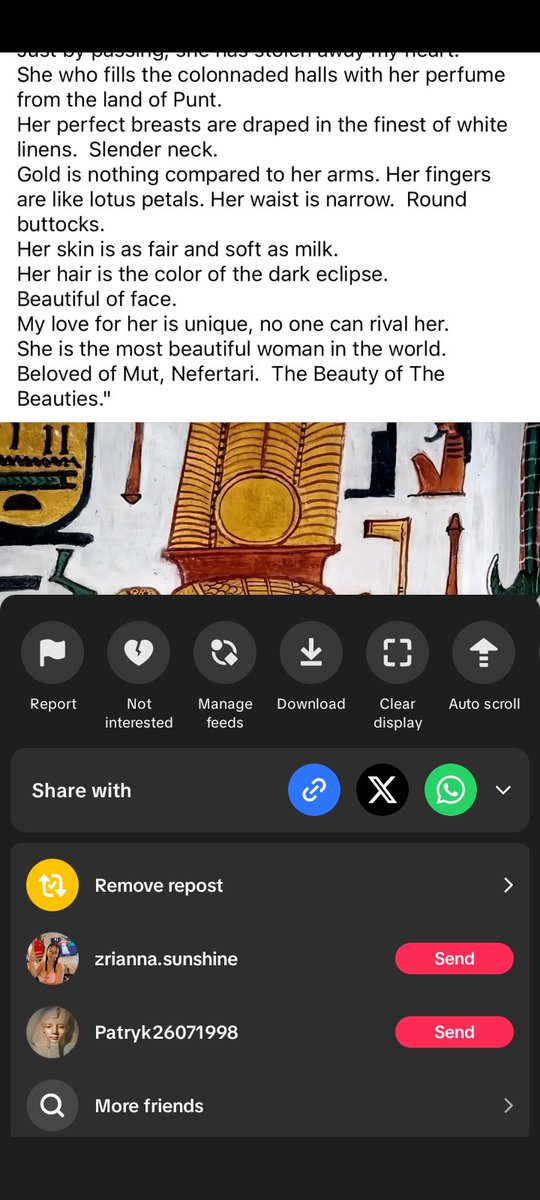 PatrykDisk's tweet image. What I described I carved on the walls of the Mariah Temple when she was Nefertari over 3000 years ago 🌻@MariahAlerts @LironD #HereForItAll #MariahCarey