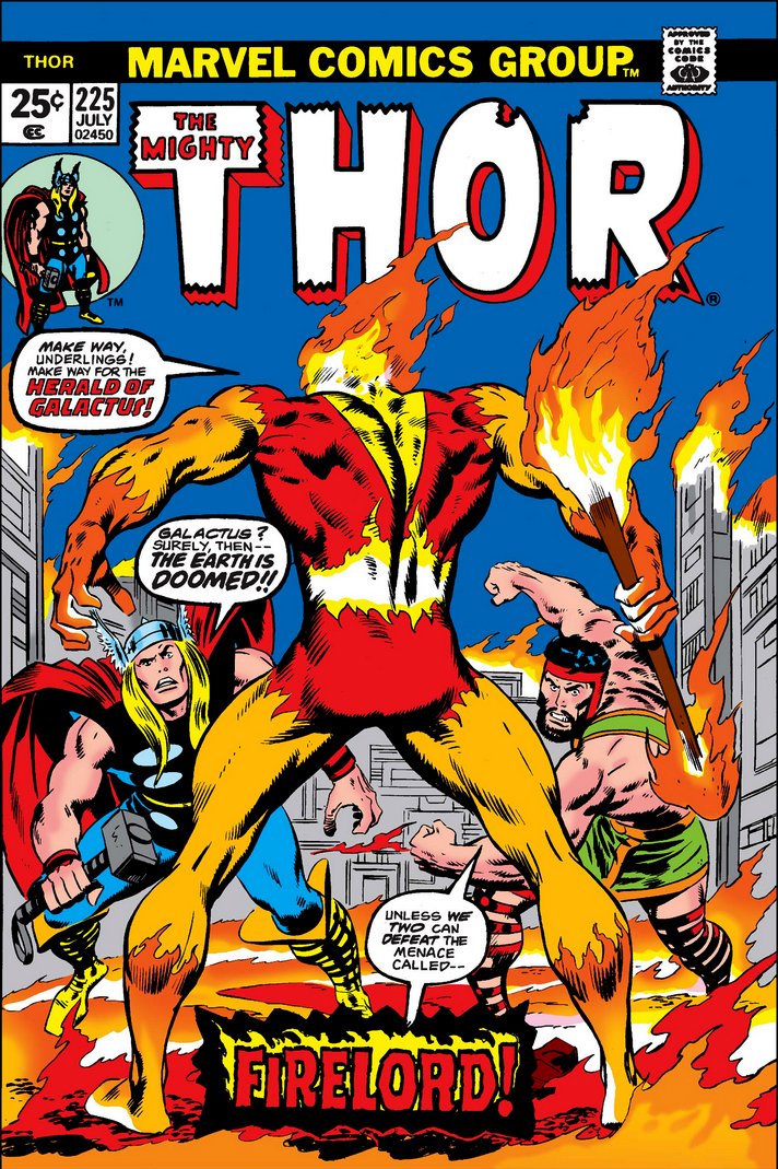 peerlesspower's tweet image. Thor and his comrade-in-arms Hercules face the power of Firelord, whose coming heralds the dreaded return of Galactus. 1974 story by Gerry Conway, John Buscema and Joe Sinnott.
#thor #galactus #marvel #comicbooks #comics #marvelcomics
Read more:
peerlesspower.blogspot.com/2018/01/when-g…