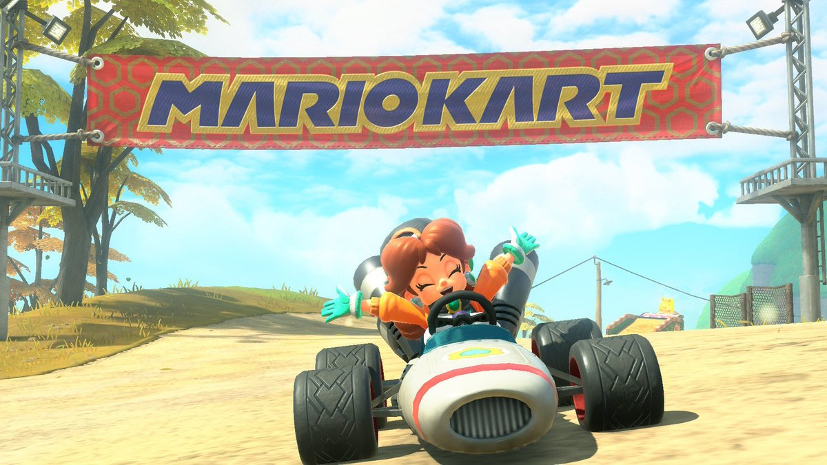 Ramilami83's tweet image. 今日はモーモーカントリーからプクプクフォールズまでの秋の道

#マリオカートワールド
#マリオカートワールド写真部
#PrincessDaisy