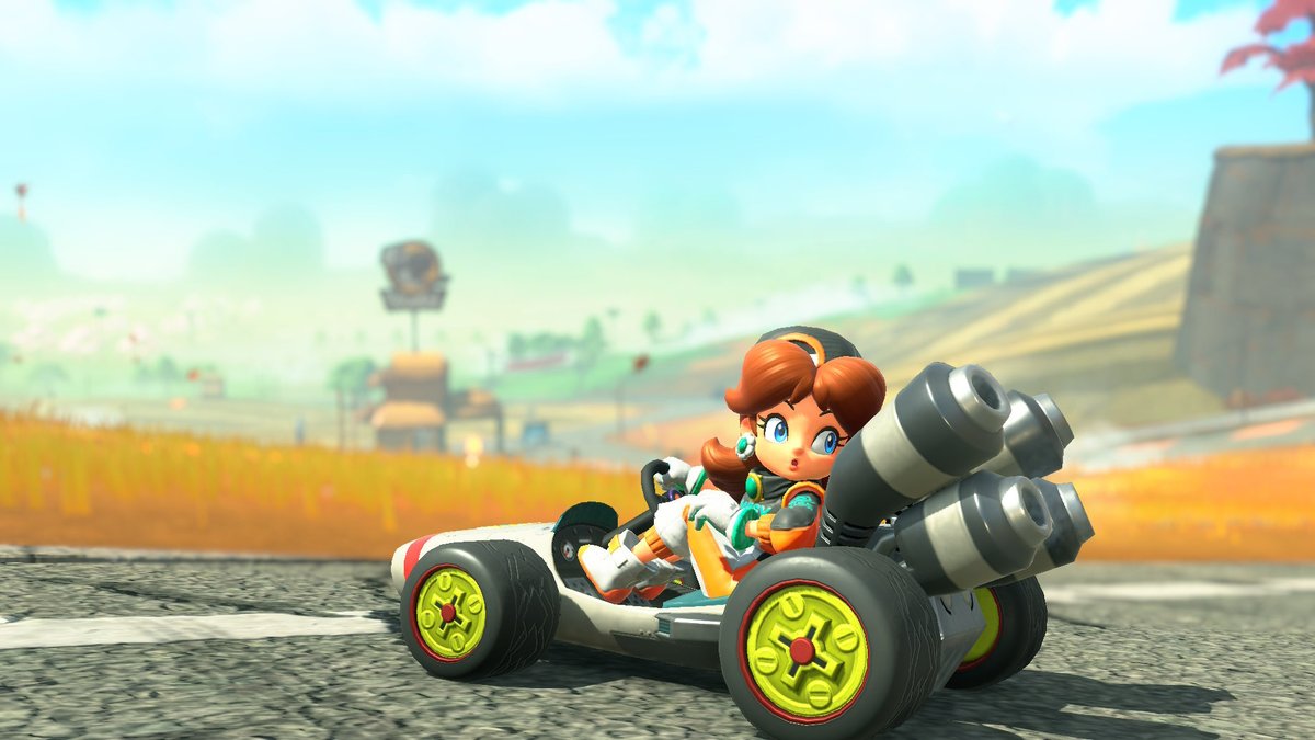 Ramilami83's tweet image. 今日はモーモーカントリーからプクプクフォールズまでの秋の道

#マリオカートワールド
#マリオカートワールド写真部
#PrincessDaisy