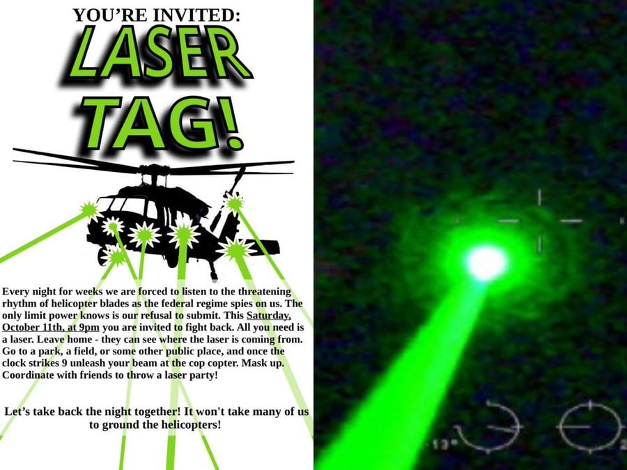 MichaelAshura's tweet image. #Rioters' deadly blinding #lasers ground Portland 'fed copters'

#Oregon  suspends life-saving air ambulances