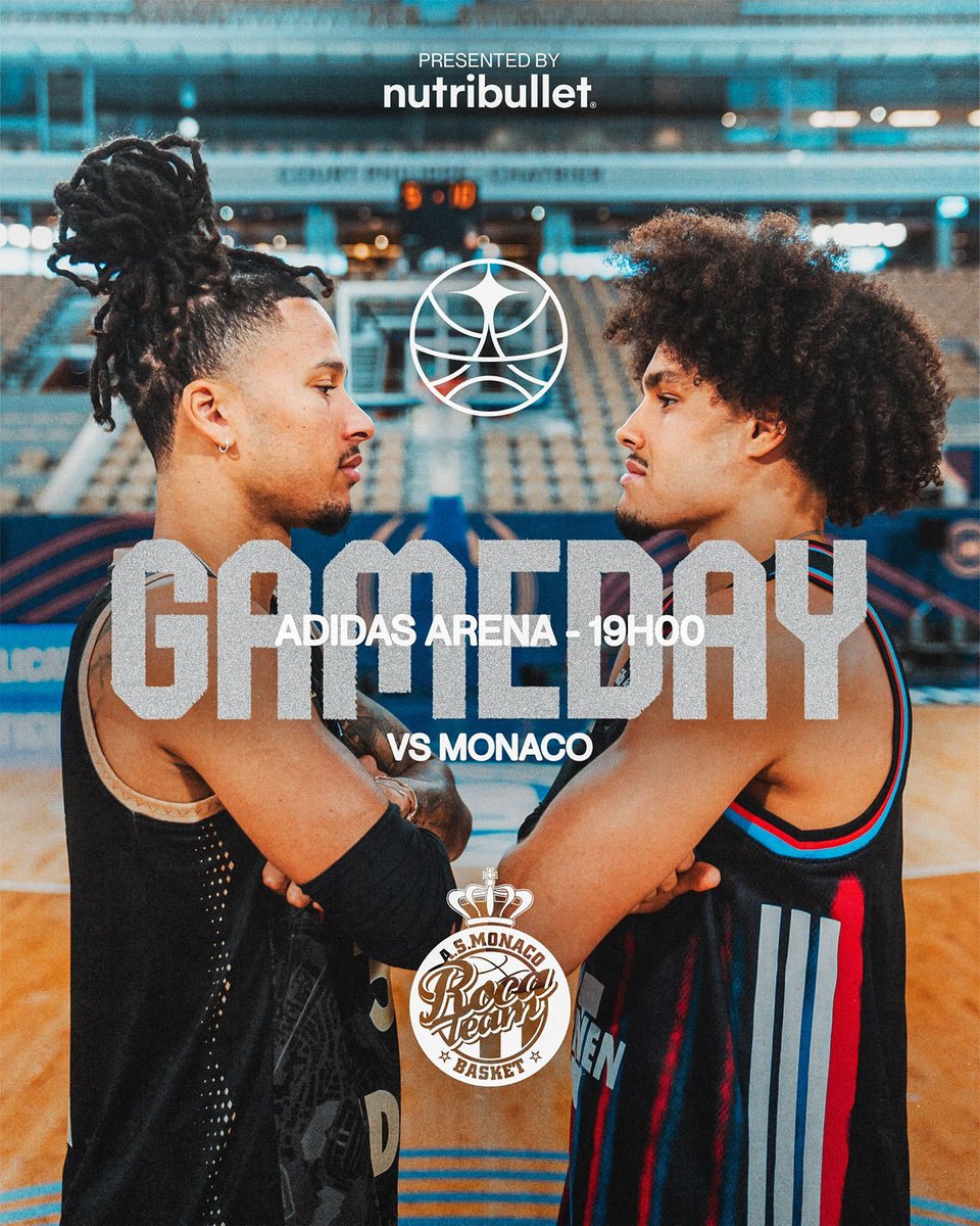 ParisBasketball's tweet photo. GAMEDAYYYYYY ⚔️ 

🏆 @Betclic_ELITE 
🆚 @ASMonaco_Basket 
⏰ 19:00
🏟️ @adidasarena 
📺 @DAZN_FR 

LET’S GOOOOOO 🖤❤️💙 https://t.co/KanPbD8uNW