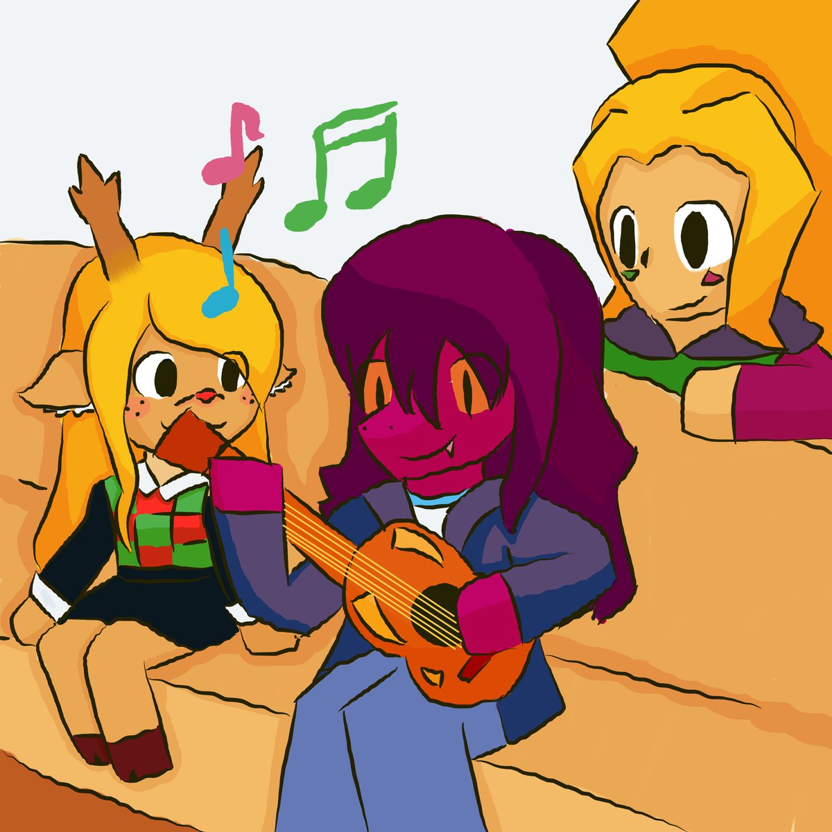 z80st_software's tweet image. Y aquí está el dibujo de mi hija para la segunda semana del invotober de @Invo_k