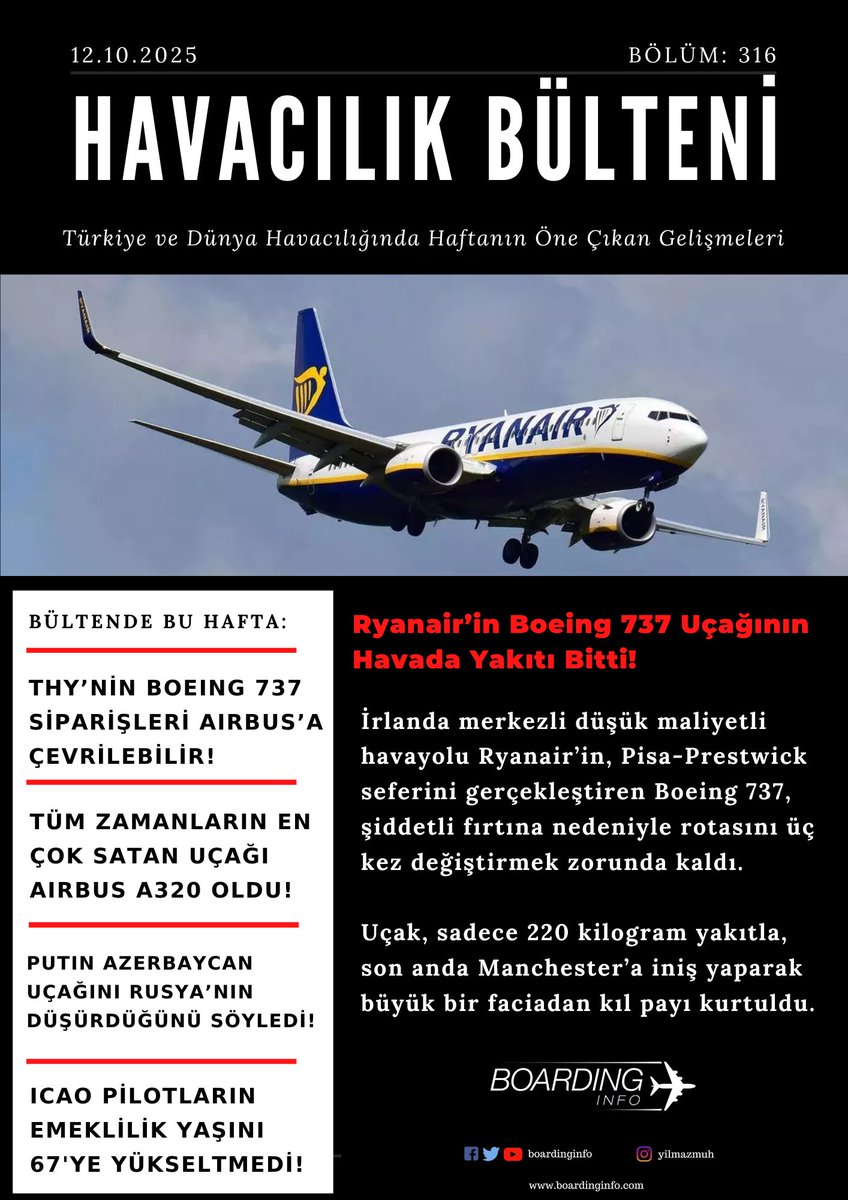 Türkiye ve dünya havacılığında geride bıraktığımız hafta, en çok hangi konular öne çıktı?

Merak edenler için, Boarding Info Havacılık Bülteni’nin 316’ncı bölümü yayında.

Bülteni izlemek için: youtu.be/MrXhYk_BC44