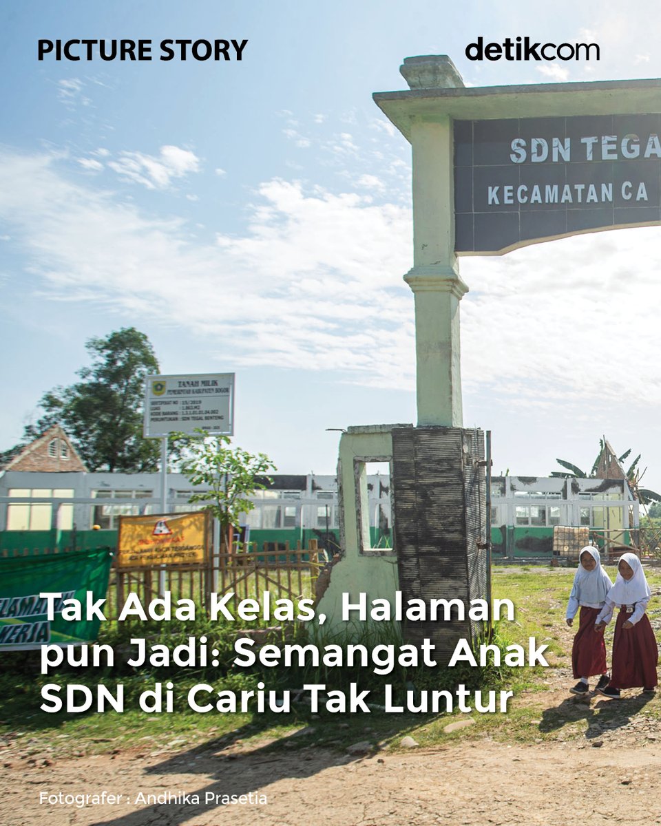 detikcom's tweet image. #THREAD

Belajar di halaman warga, siswa SDN Tegal Banteng tetap semangat. Renovasi sekolah memaksa mereka beradaptasi demi terus menimba ilmu.

Kamu bisa ikuti selengkapnya dalam #PictureStory di postingan ini!

#detikfoto #detikcom