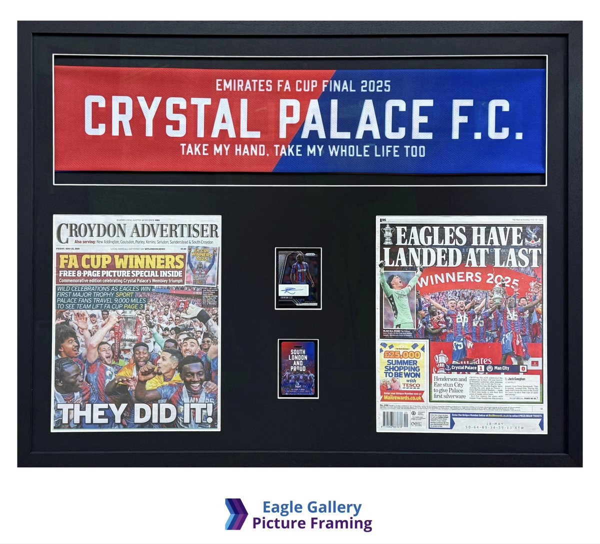 EagleFramers's tweet image. Custom Framing at Eagle Gallery Framing #cpfc #cpfcfamily #eagles #gladallover #crystalpalace #crystalpalacefc #customframing #crystalpalacefootballclub #premierleague #memorabiliaframing #footballmemorabilia #carshalton #beddington #croydon #sutton #wallington