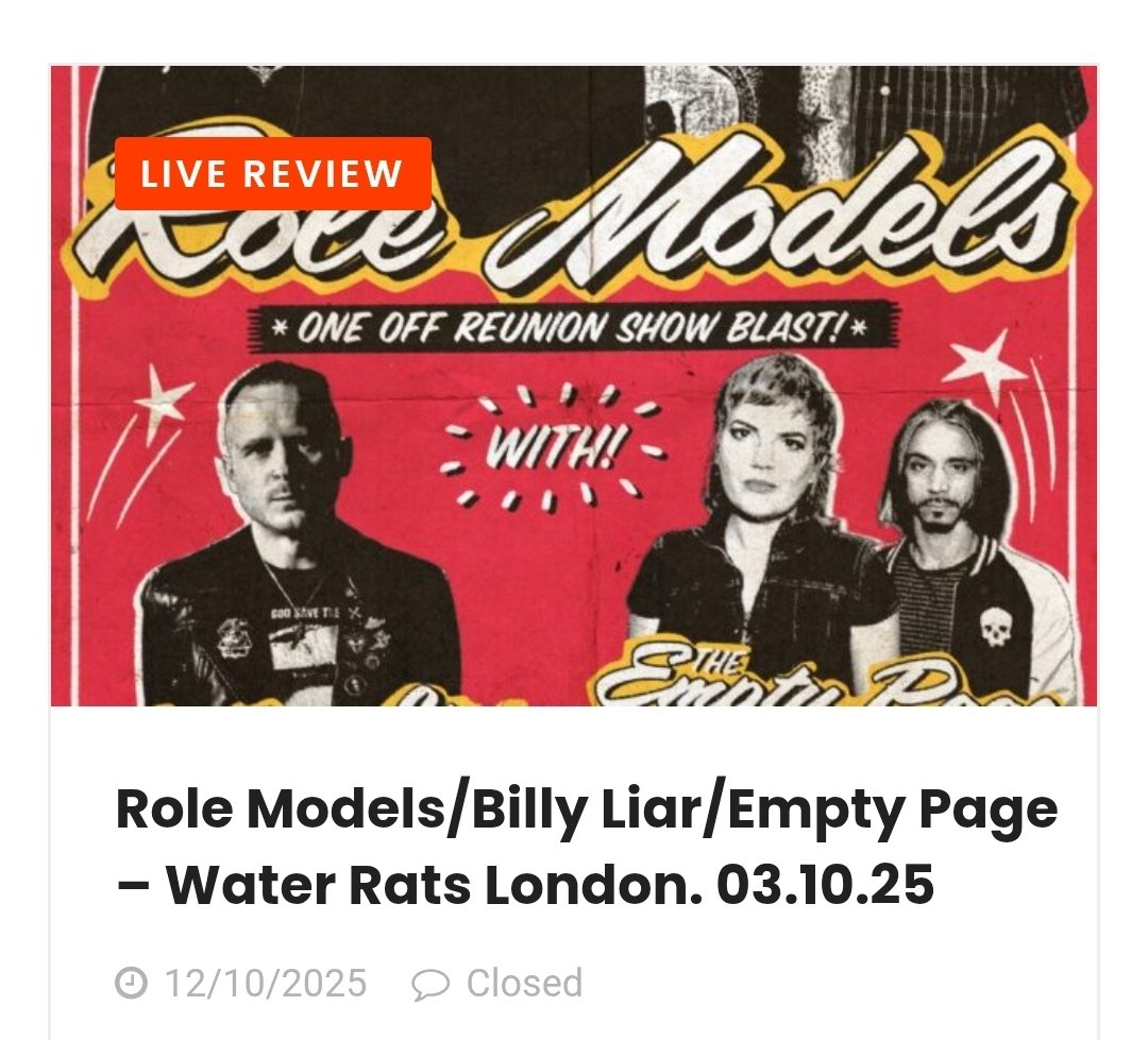 RPMNEWS1's tweet image. rpmonline.co.uk/?p=27218 #RoleModels had a reunion and rpmonline.co.uk was there. Exactly what a rock n roll show should sound like