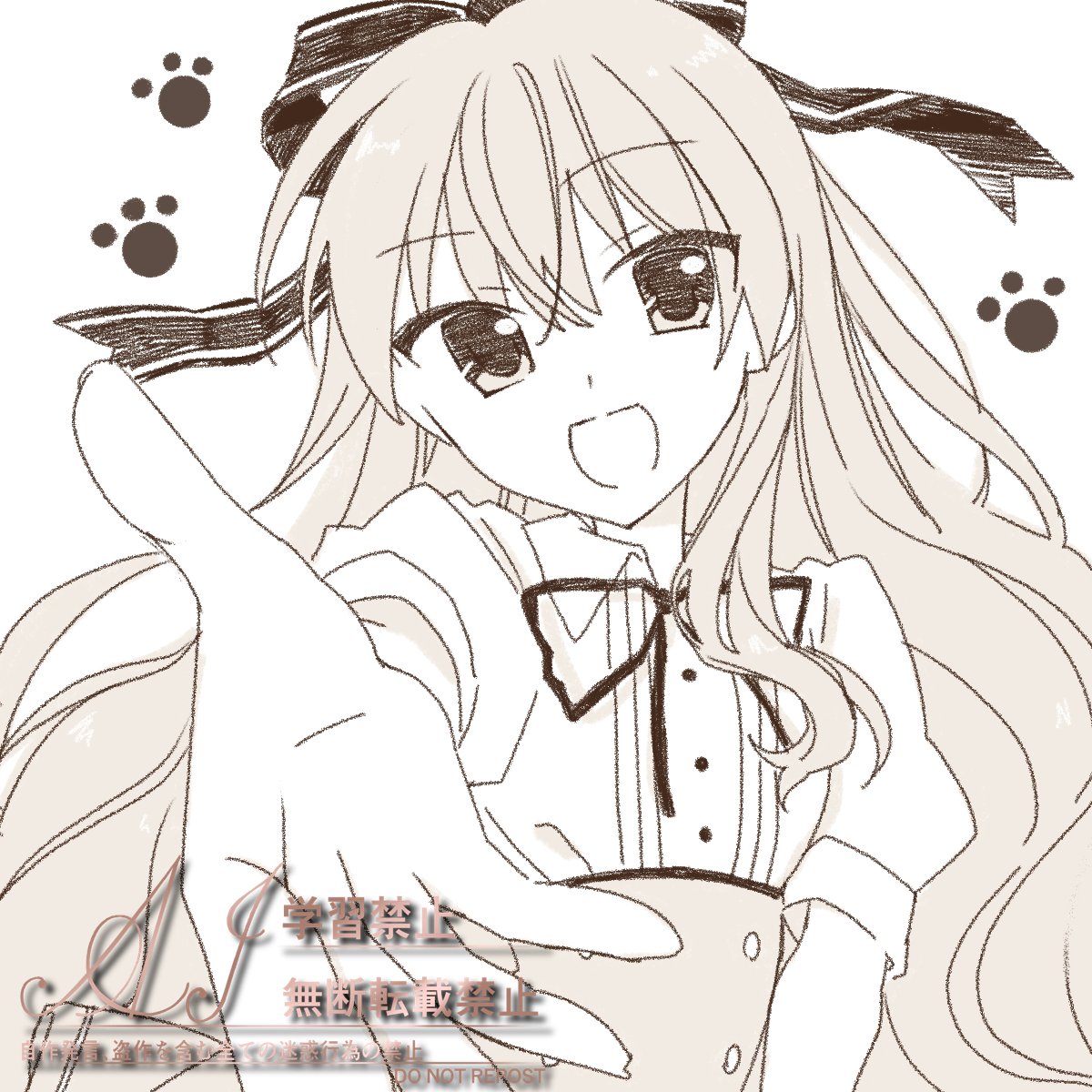 Tenka_Tansan's tweet image. 千世🐾

「お手っ！」
＃イラスト ＃FA ＃Procreate