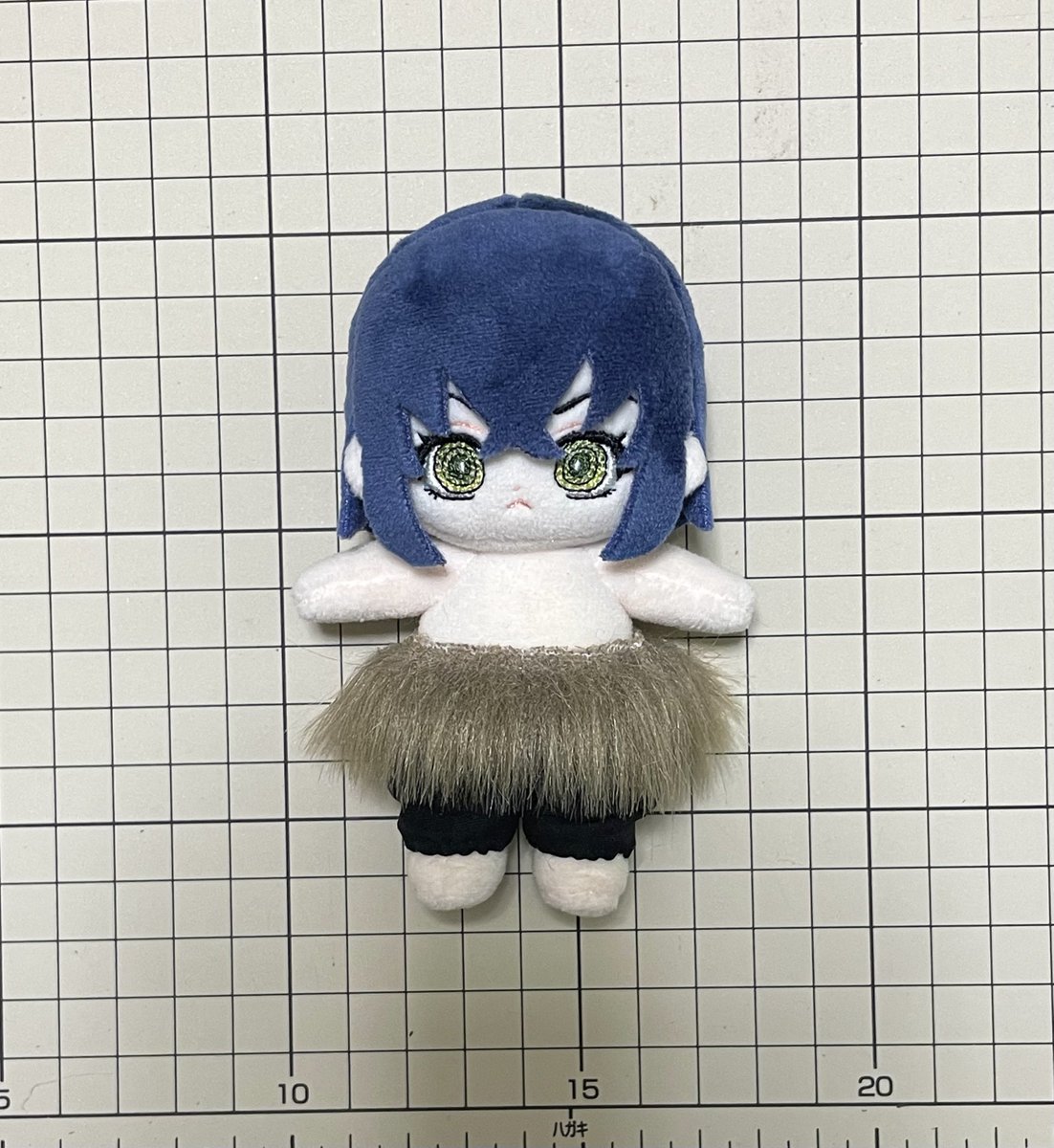 伊之助出来た✨
履き物はどう作ったらいいかわからないから保留で😅

髪は何回やっても上手く染められなかったから、次作る時（あるかな？）は貼り合わせがよさそう

型紙:平栗あずさ様(<a href="/bunny212azy/">平栗あずさ🧸🪡2月新刊『ふつうのぬいぐるみ』発売</a>)
＊50%に縮小

#wawaちゃん
