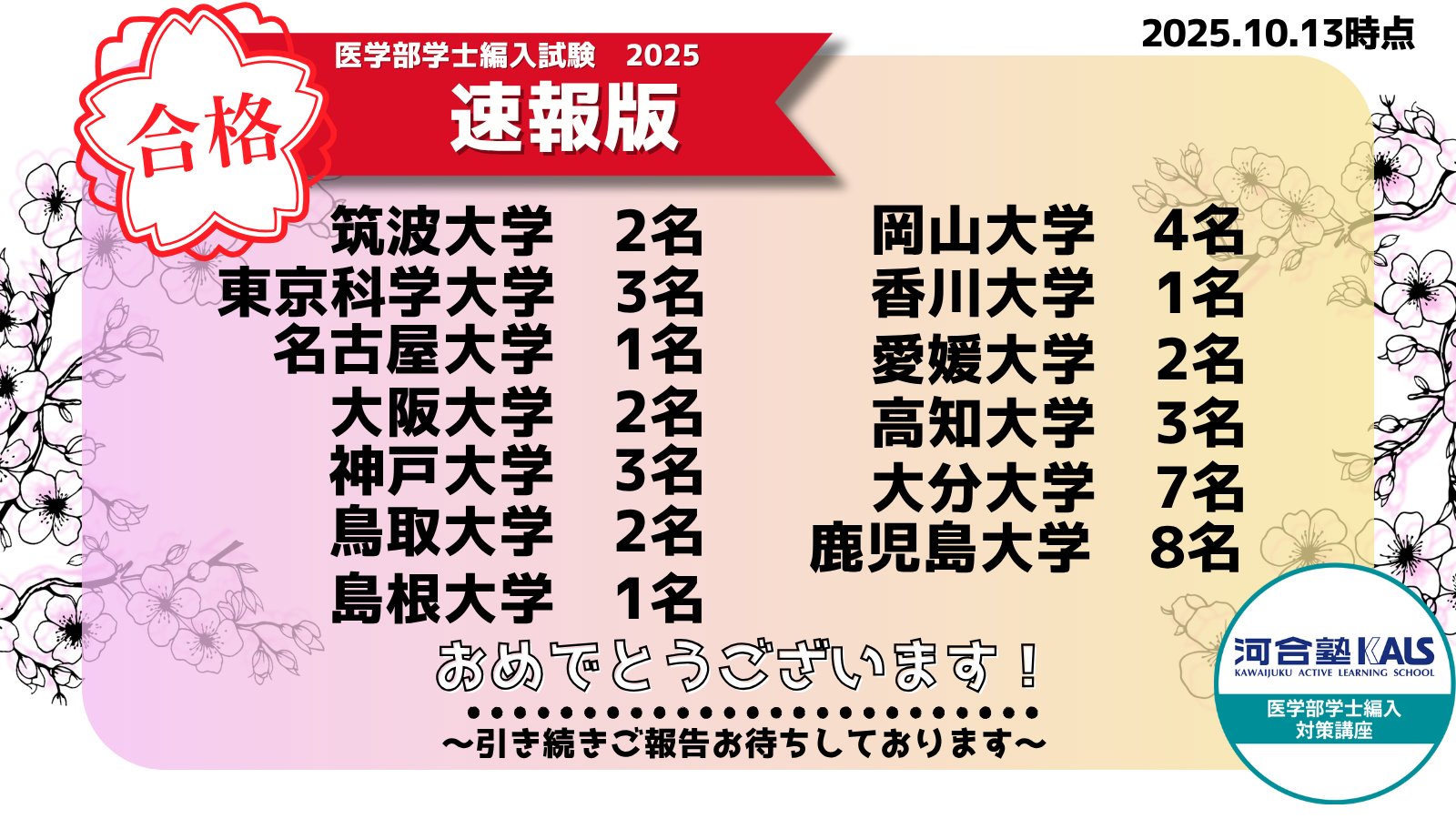 KALS 医学部編入　2022年度 デジタルパンフレット | 医学部学士編入 対策講座 河合塾KALS