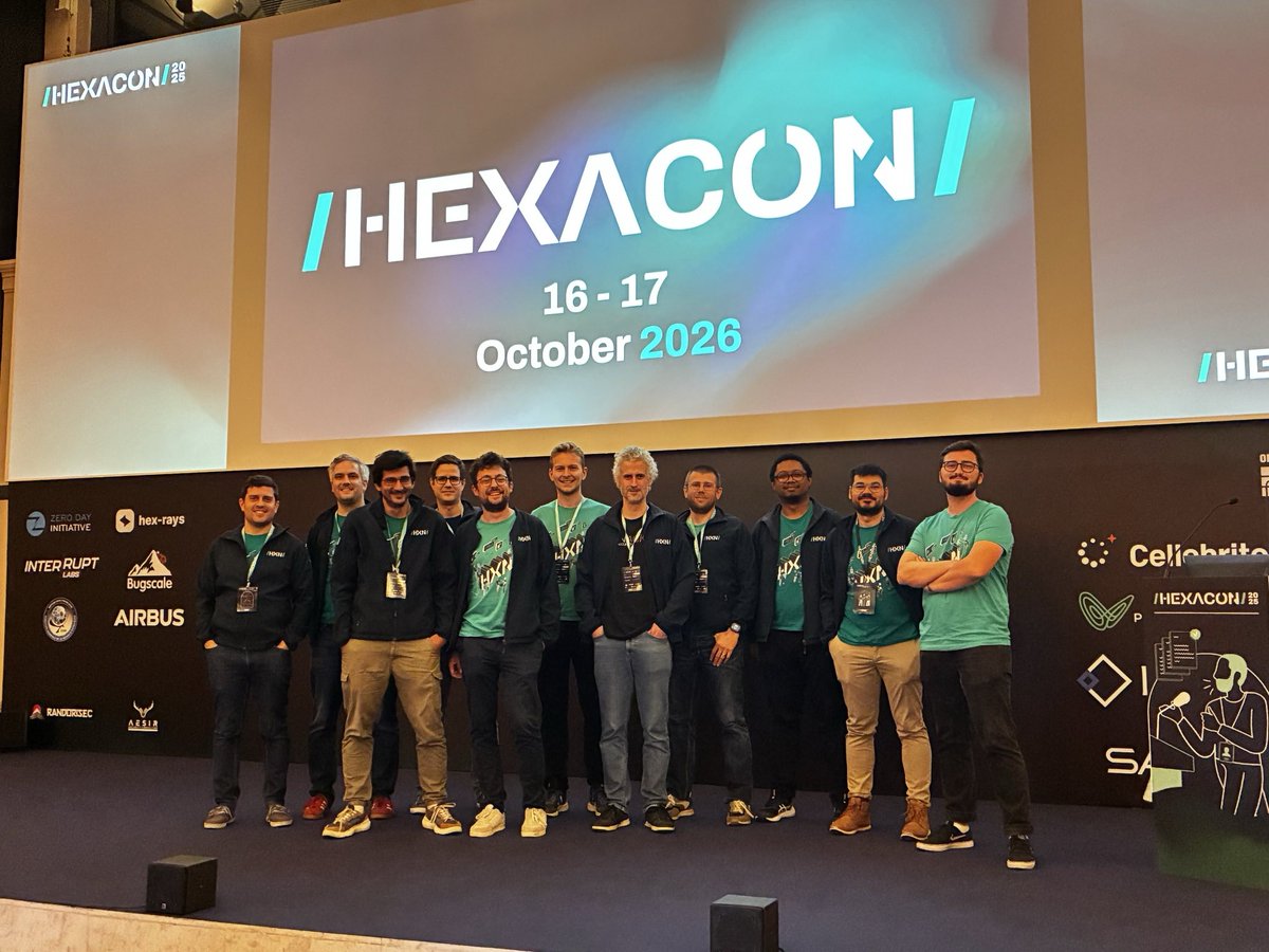 Hexacon (@hexacon_fr) on Twitter photo That's a wrap for Hexacon 2025!
We hope that you've enjoyed the event at least as much as we did 🤩
Please take a moment to fill out our satisfaction survey and help us make Hexacon 2026 even better 🔥
Thank you for trusting us year after year 🙏 That's a wrap for Hexacon 2025!
We hope that you've enjoyed the event at least as much as we did 🤩
Please take a moment to fill out our satisfaction survey and help us make Hexacon 2026 even better 🔥
Thank you for trusting us year after year 🙏