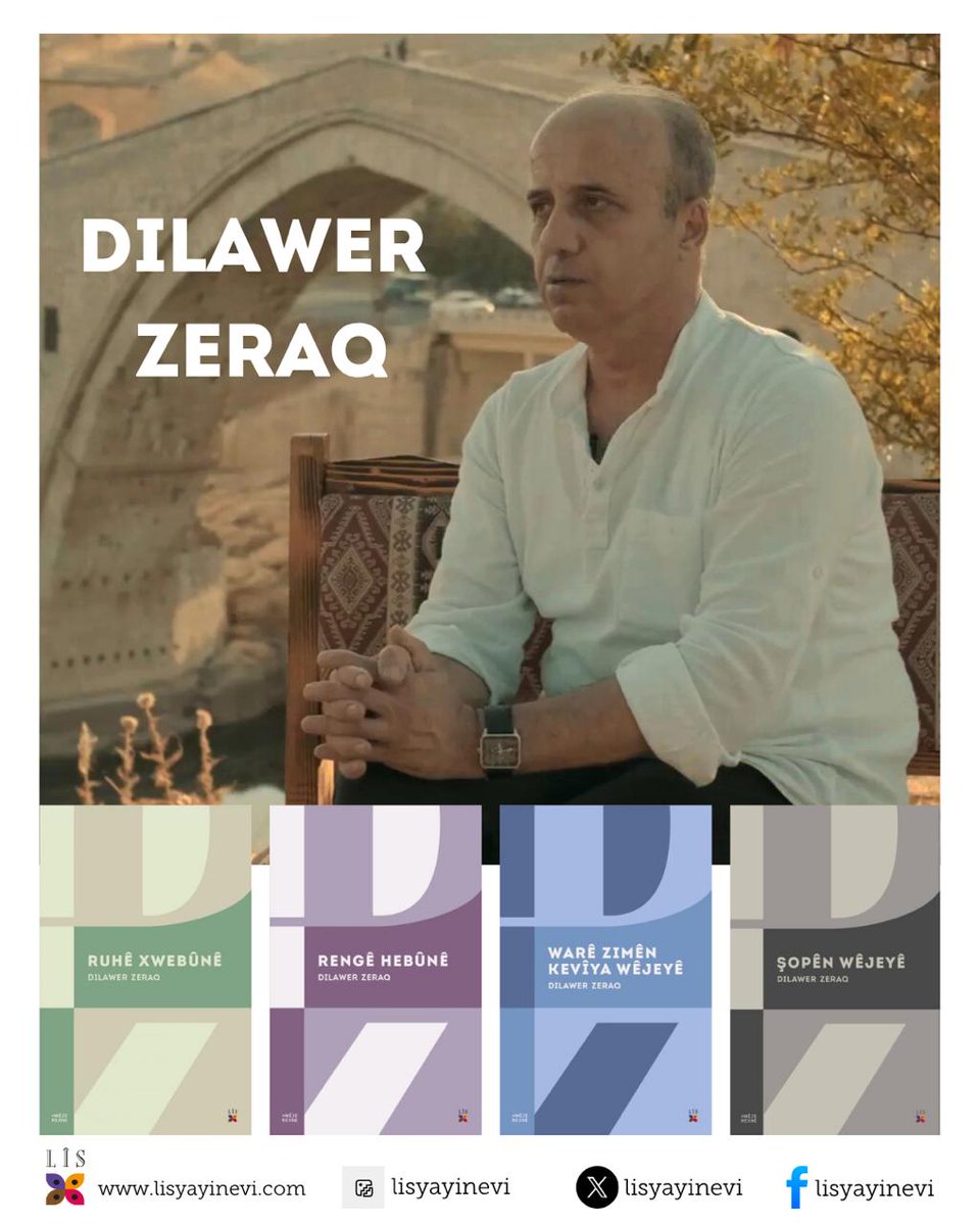 Lîs Yayınevi (@lisyayinevi) on Twitter photo Dilawer Zeraq, bi berhemên xwe yên rexneyê derfeta xwendevan bi awayên cihêreng li wêjeya Kurdî binere dide.
<a href="/dilawerzeraq/">dr.dilawer zeraq</a> 
📍lisyayinevi.com/dilawer-zeraq Dilawer Zeraq, bi berhemên xwe yên rexneyê derfeta xwendevan bi awayên cihêreng li wêjeya Kurdî binere dide.
<a href="/dilawerzeraq/">dr.dilawer zeraq</a> 
📍lisyayinevi.com/dilawer-zeraq