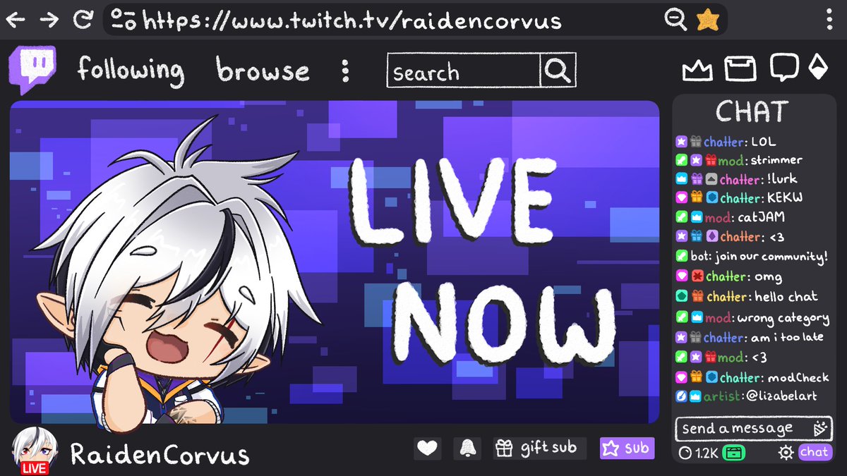RaidenCorvus's tweet image. Live mit ein wenig Polaris Talk und später geht es weiter mit Spooky Art zu Gast heute @Meloneneisprinz ~
Kommt doch gern rum auf einen gemütlichen Talk 
twitch.tv/raidencorvus

#GERVtuber #Vtuber #polaris2025