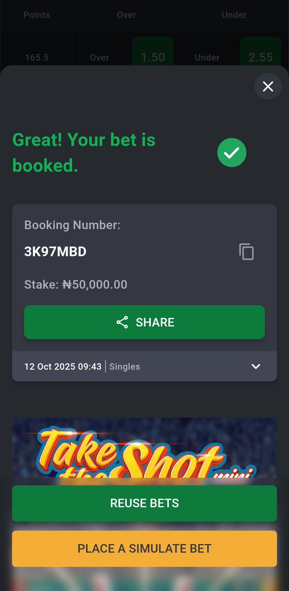 MasterMindFBG's tweet image. Time to Bag Millions on Bet9ja...  Join Me 🍻 

Codes;
3K98932
3K986ZC
3K982GP
3K97VX9
3K97MBD
3K97FMZ

#Bet9jaCode