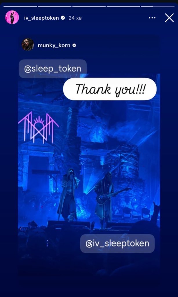 holysleeptoken's tweet photo. Korn and Linkin Park drummer were at the Sleep Token concert in Los Angeles 🥹🥹 https://t.co/awZ8GWRU1E