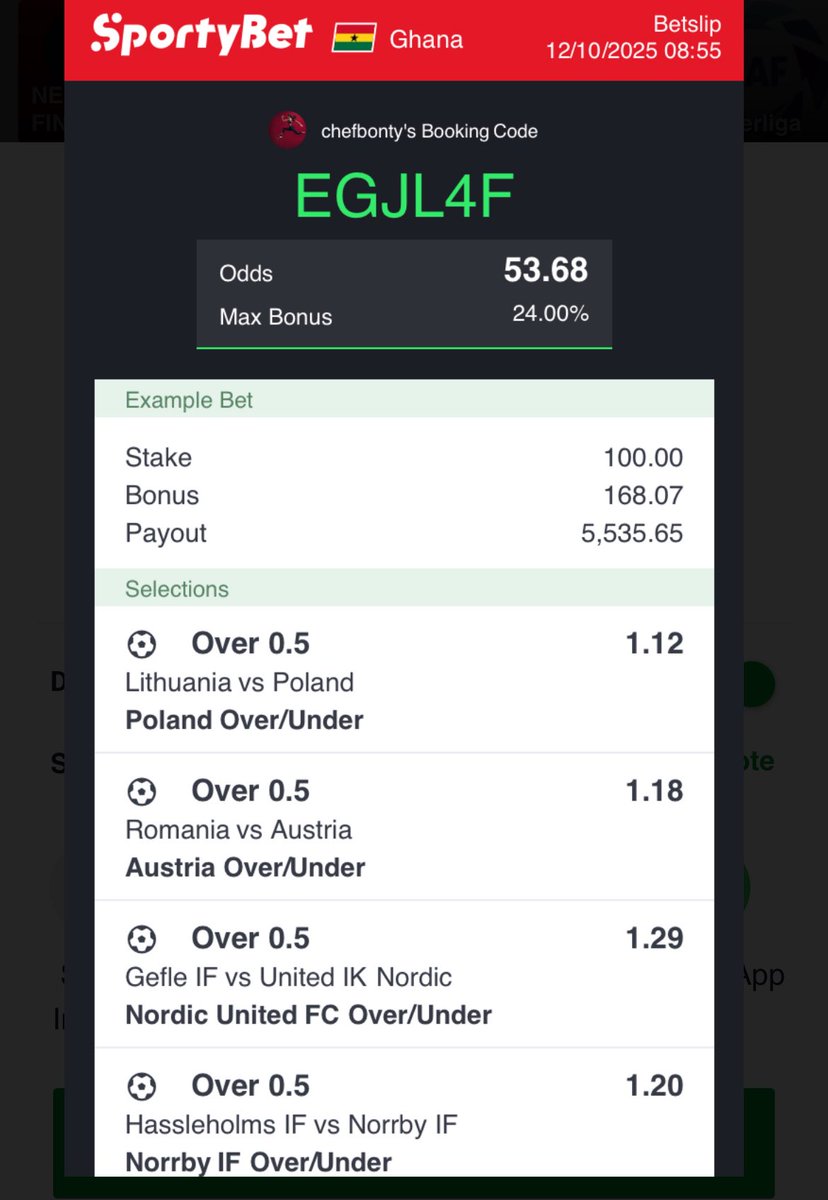 _Bonty_Official's tweet photo. Hot 50 Odds for tonight ✅✅✅

Congrats to you in advance 🥂. Retweet for the street 🎉 https://t.co/emgzB4oGVf