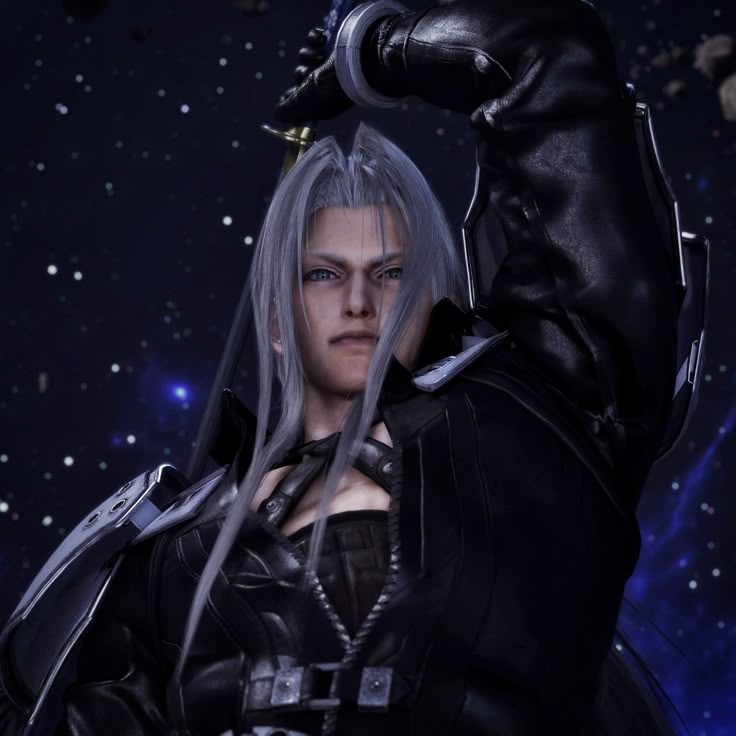 Not a single photo failed to capture Sephiroth's sides~♡♡♡